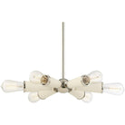Crystorama - Zodiac Six Light Chandelier - 3807-PN - Canada Light Shop