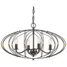 Crystorama - Zucca Four Light Chandelier - ZUC-A9034-EB-GA - Canada Light Shop