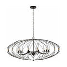 Crystorama - Zucca Oval Chandelier - ZUC-A9039-EB-GA - Canada Light Shop