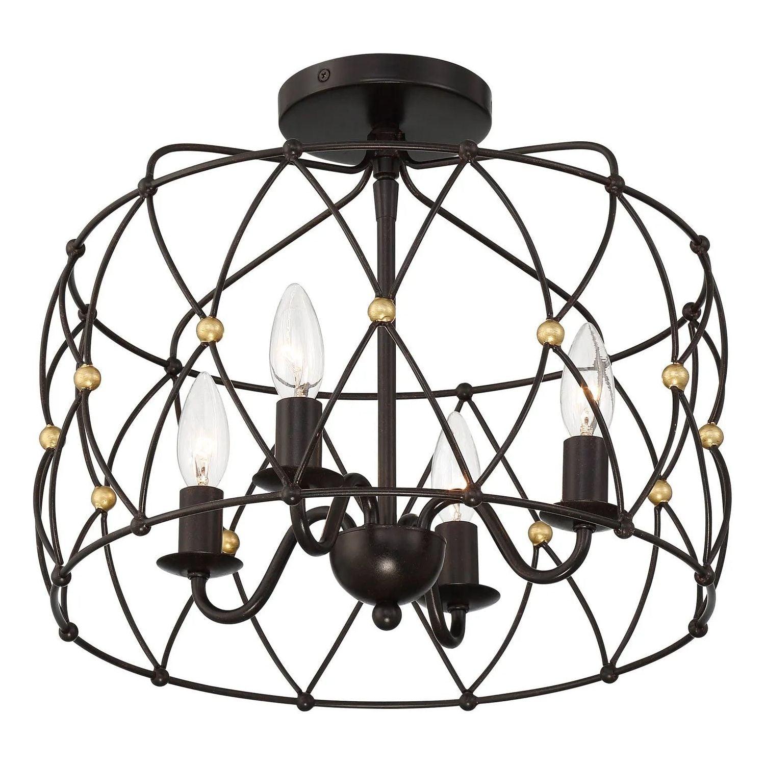 Crystorama - Zucca Semi-Flush Mount - ZUC-A9030-EB-GA_CEILING - Canada Light Shop