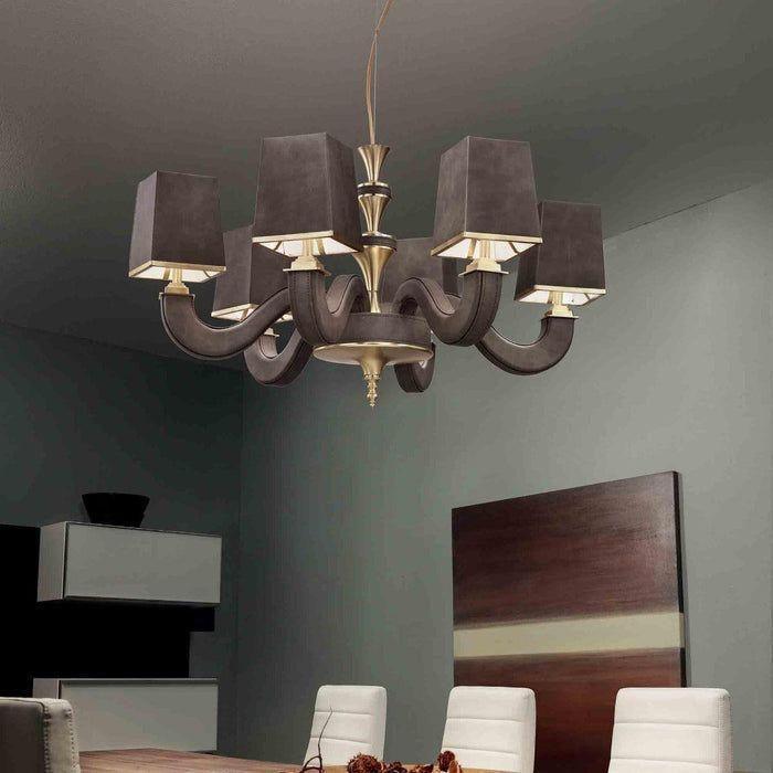 Masiero - Darshan 6 Chandelier - DARSHAN 6-G14+L01 - Canada Light Shop