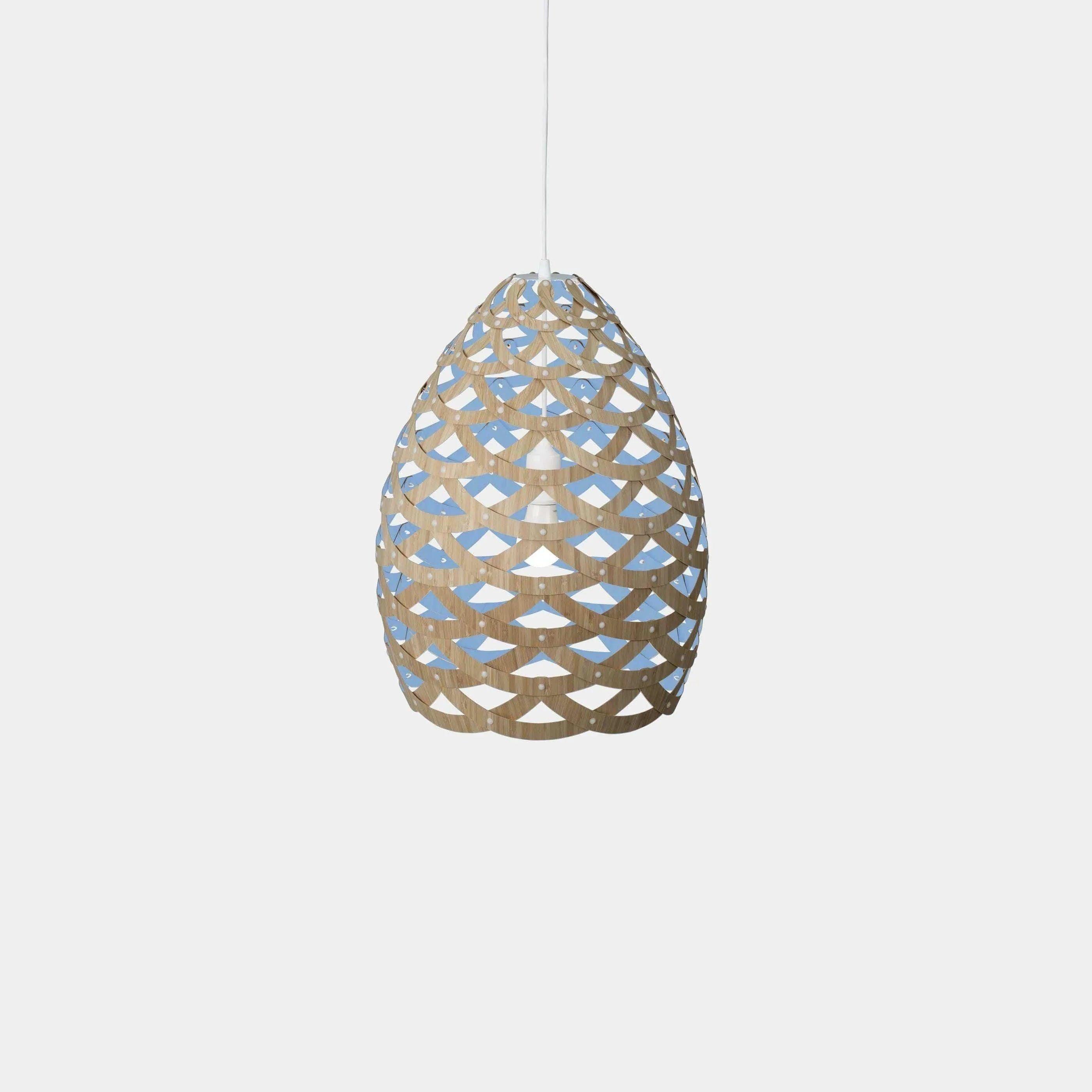 David Trubridge - Tui 500 Pendant - TUI-SMAL-BLU-BMB-ASM-PAK - Canada Light Shop