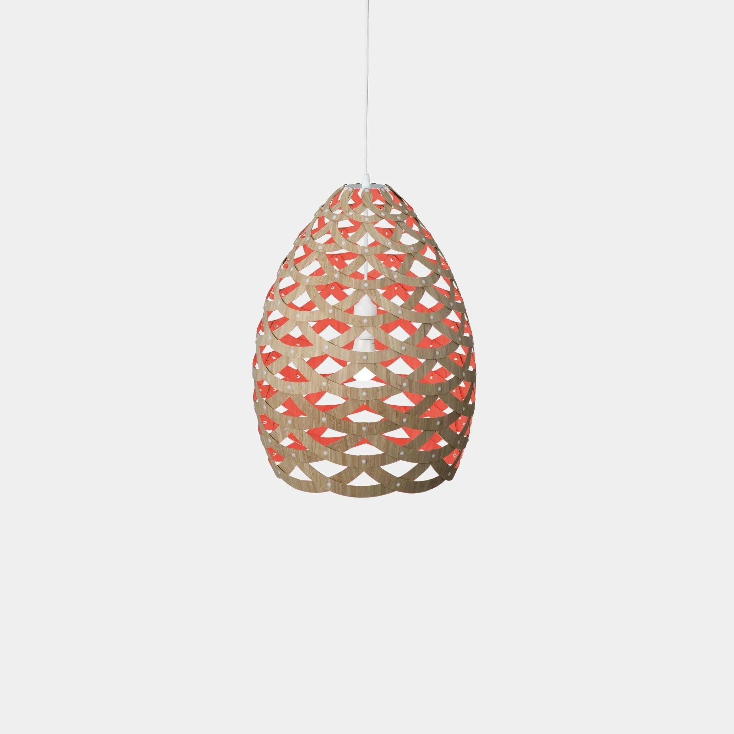 David Trubridge - Tui 500 Pendant - TUI-SMAL-RED-BMB-ASM-PAK - Canada Light Shop