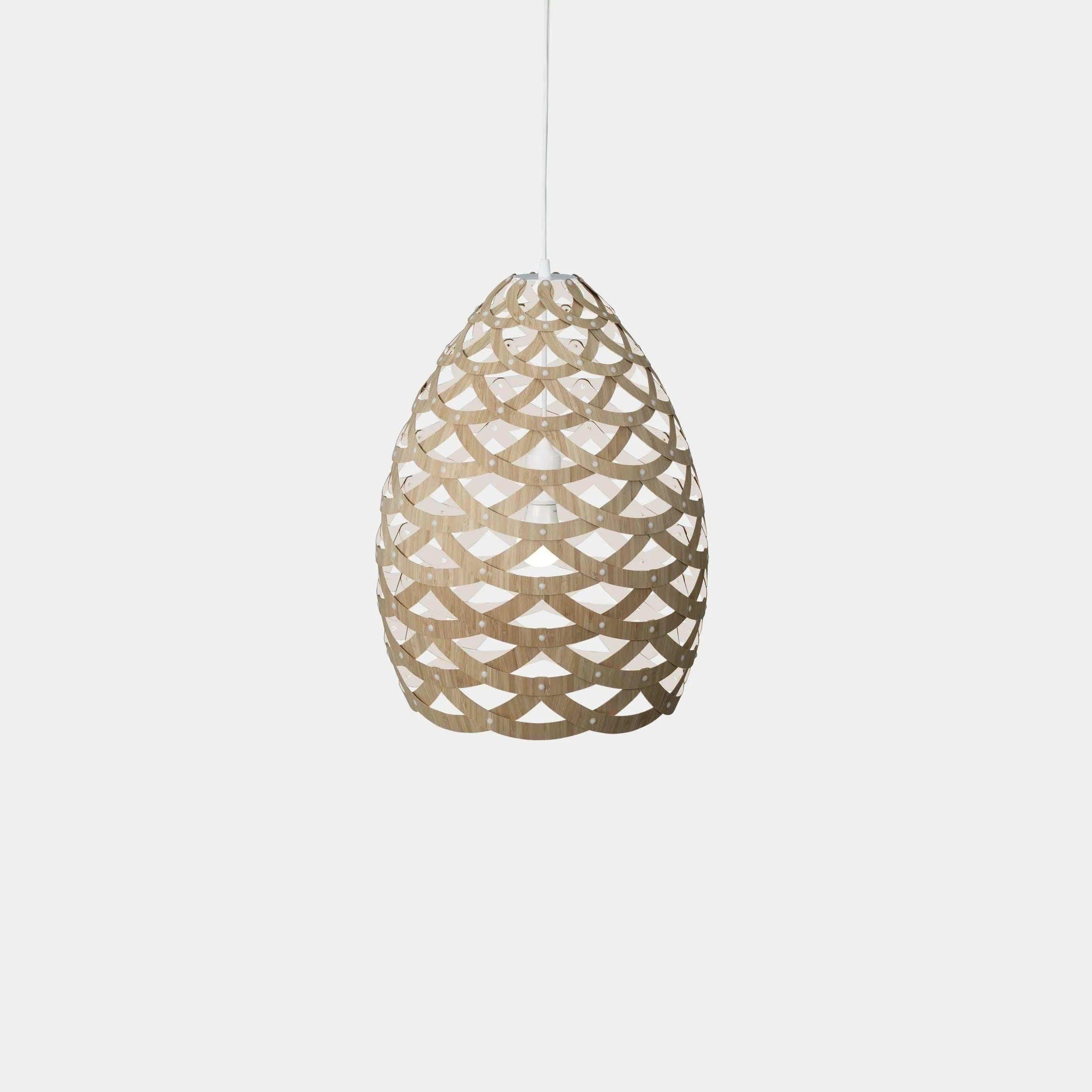 David Trubridge - Tui 500 Pendant - TUI-SMAL-WHI-BMB-ASM-PAK - Canada Light Shop