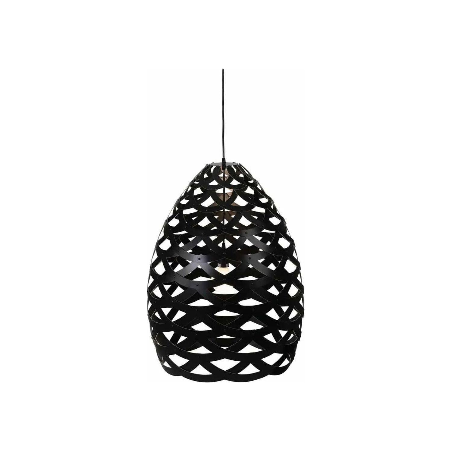 David Trubridge - Tui 680 Pendant - TUI-MEDI-BLK-BLK-ASM-PAK - Canada Light Shop