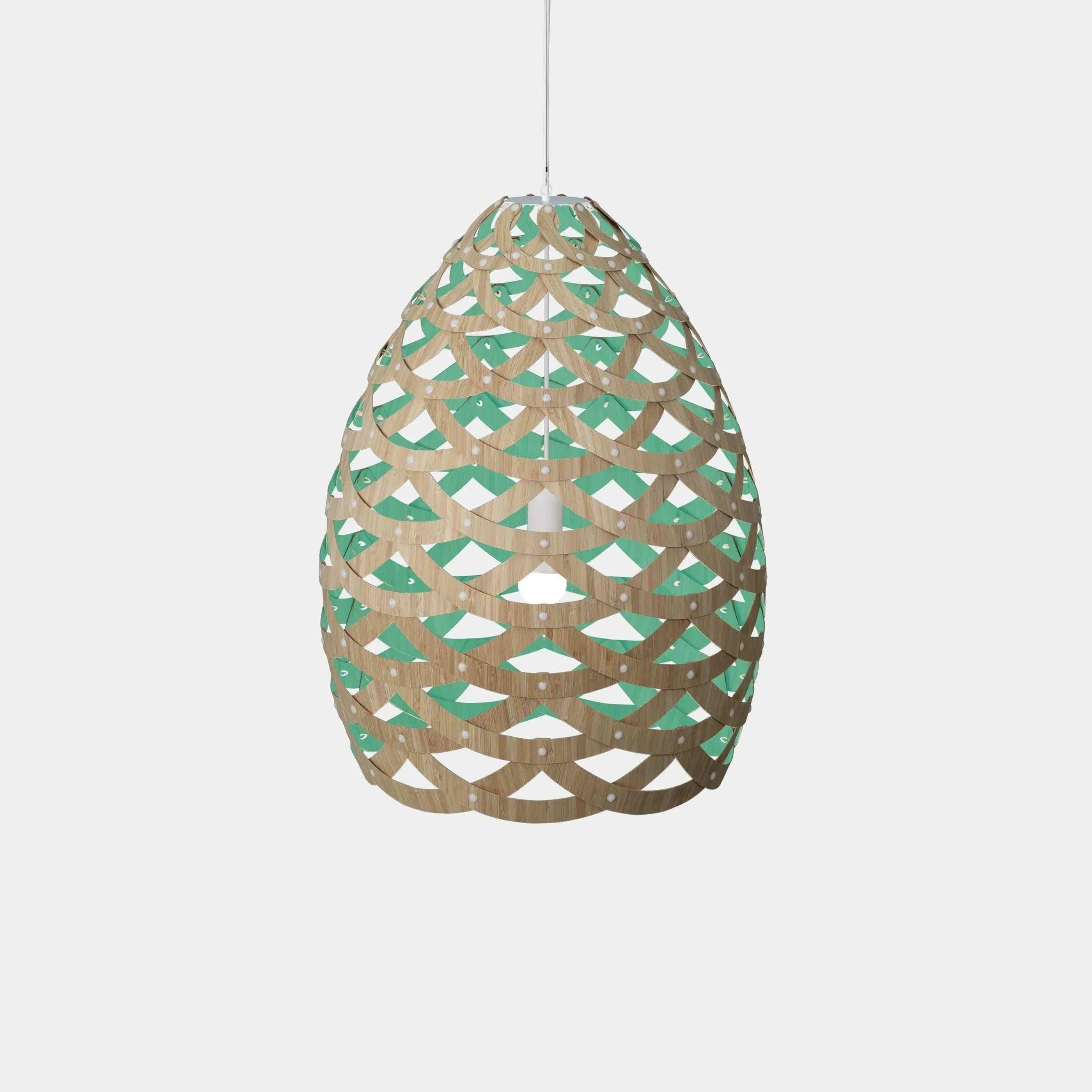 David Trubridge - Tui 900 Pendant - TUI-LARG-AQU-BMB-ASM-PAK - Canada Light Shop