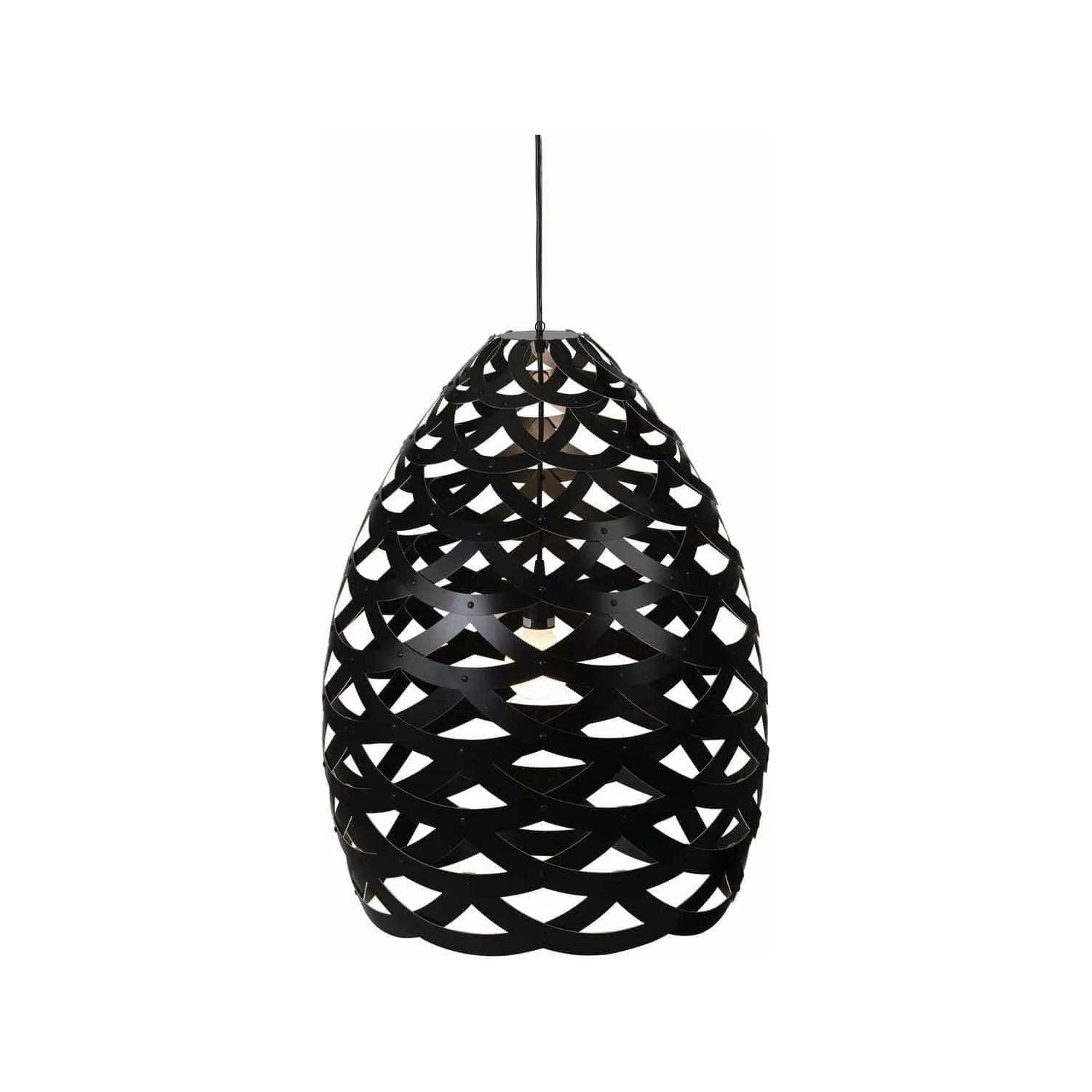 David Trubridge - Tui 900 Pendant - TUI-LARG-BLK-BLK-KIT-SET - Canada Light Shop