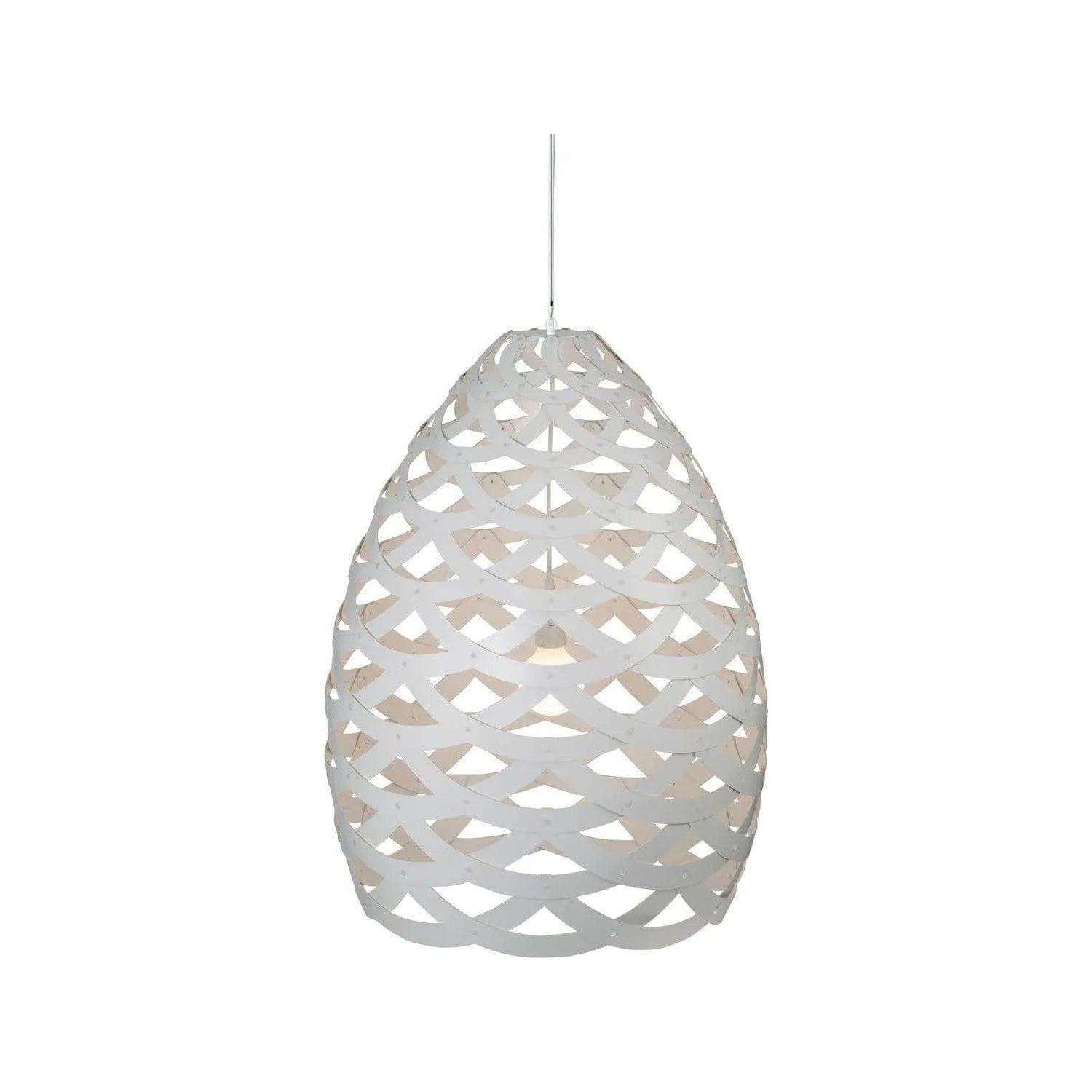 David Trubridge - Tui 900 Pendant - TUI-LARG-WHI-WHI-KIT-SET - Canada Light Shop