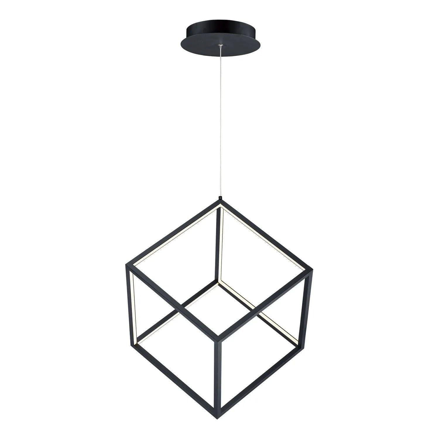 ET2 Lighting - 4 Square LED Pendant - E30582-BK - Canada Light Shop