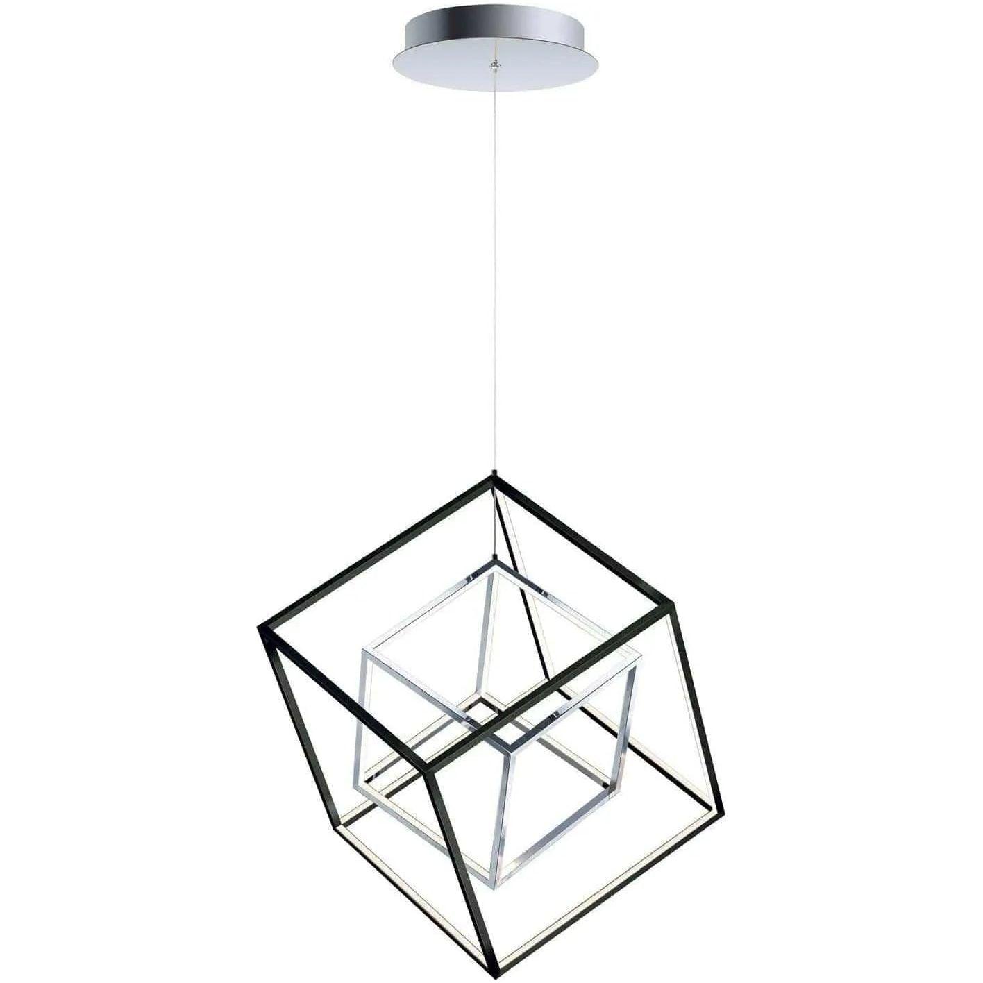 ET2 Lighting - 4 Square LED Pendant - E30582-BK - Canada Light Shop