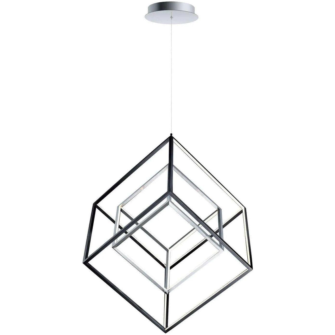 ET2 Lighting - 4 Square LED Pendant - E30582-BK - Canada Light Shop