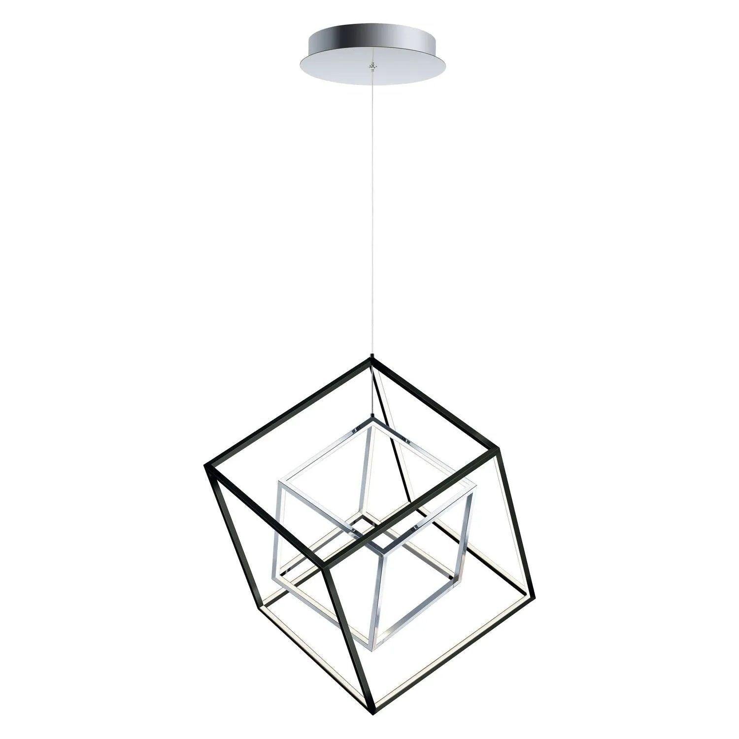 ET2 Lighting - 4 Square LED Pendant - E30584-BKPC - Canada Light Shop
