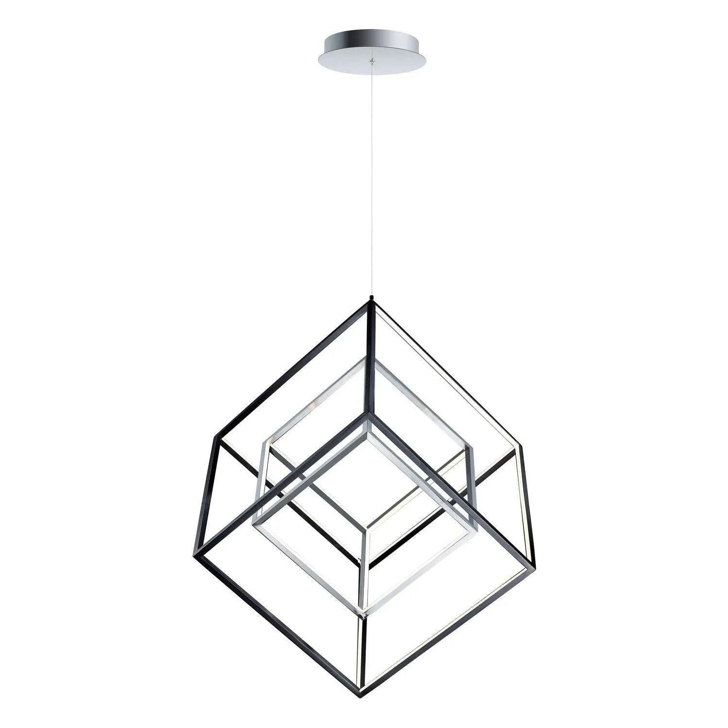 ET2 Lighting - 4 Square LED Pendant - E30586-BKPC - Canada Light Shop