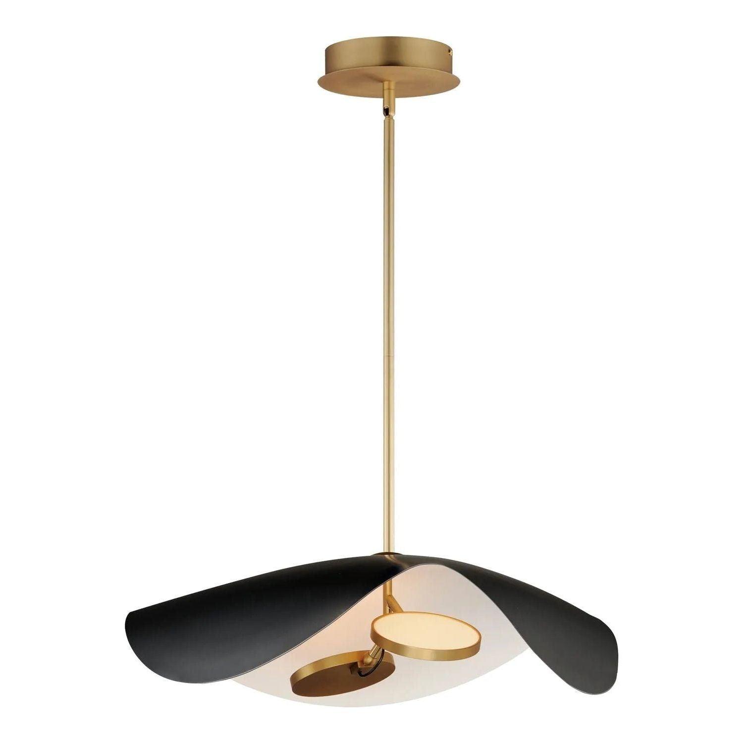 ET2 Lighting - Carmen LED Pendant - E24966-WTBKGLD - Canada Light Shop