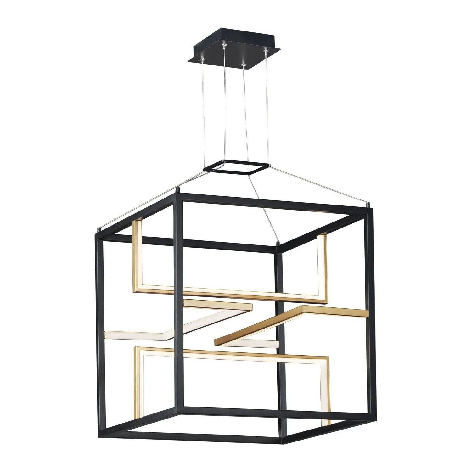 ET2 Lighting - Chamber LED Pendant - E21224-BKGLD - Canada Light Shop