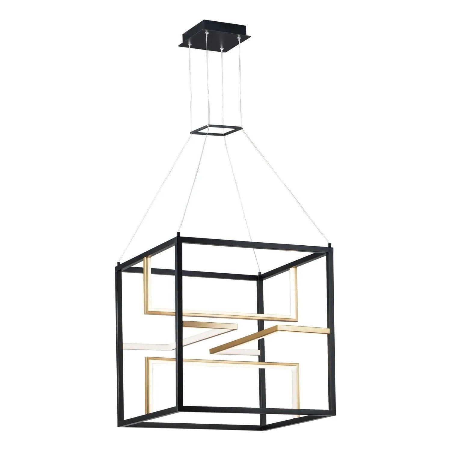 ET2 Lighting - Chamber LED Pendant - E21226-BKGLD - Canada Light Shop
