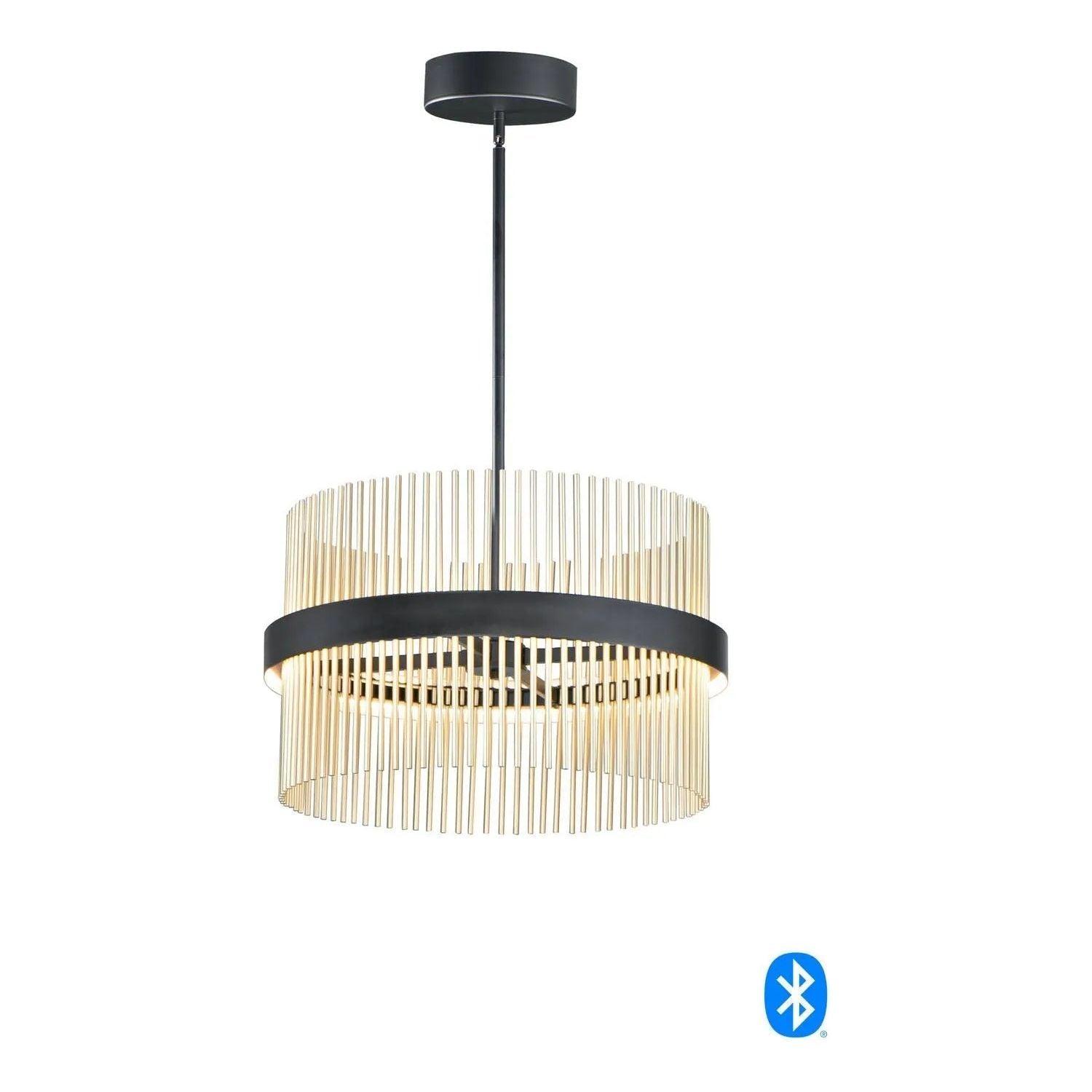 ET2 Lighting - Chimes WiZ LED Pendant - E34205-BKSBR - Canada Light Shop