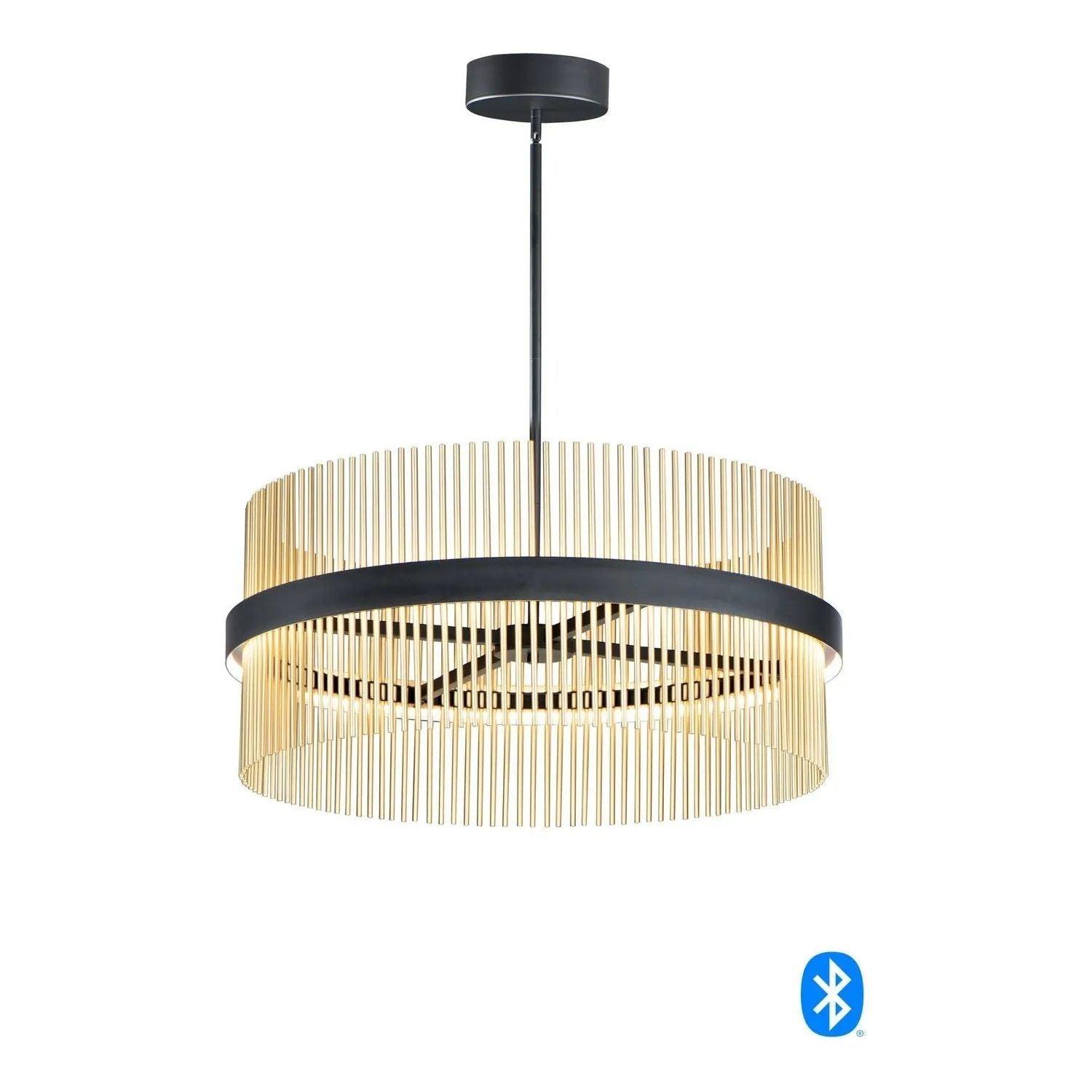 ET2 Lighting - Chimes WiZ LED Pendant - E34207-BKSBR - Canada Light Shop
