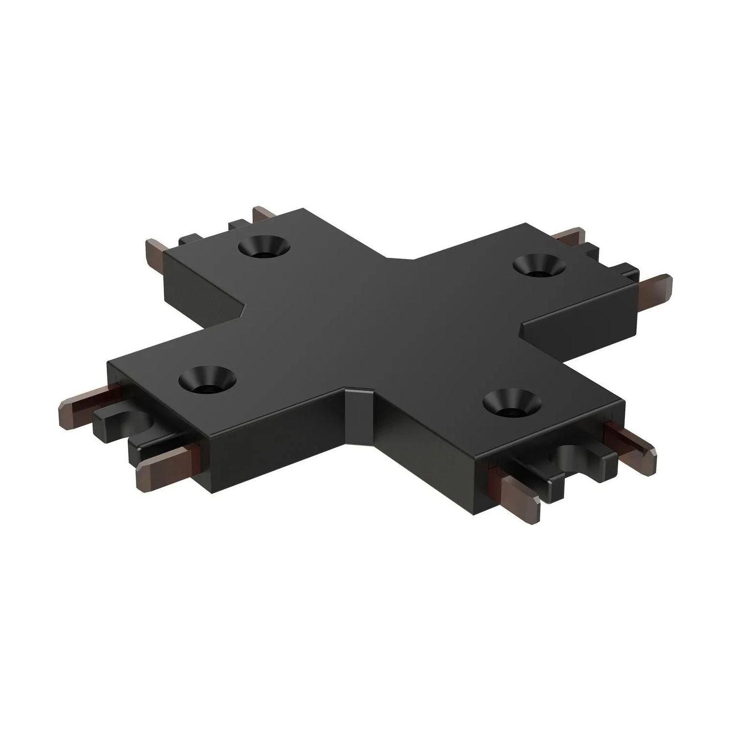 ET2 Lighting - Continuum - Track Track 4-way X Connector - ETMSC90-4XW-BK - Canada Light Shop