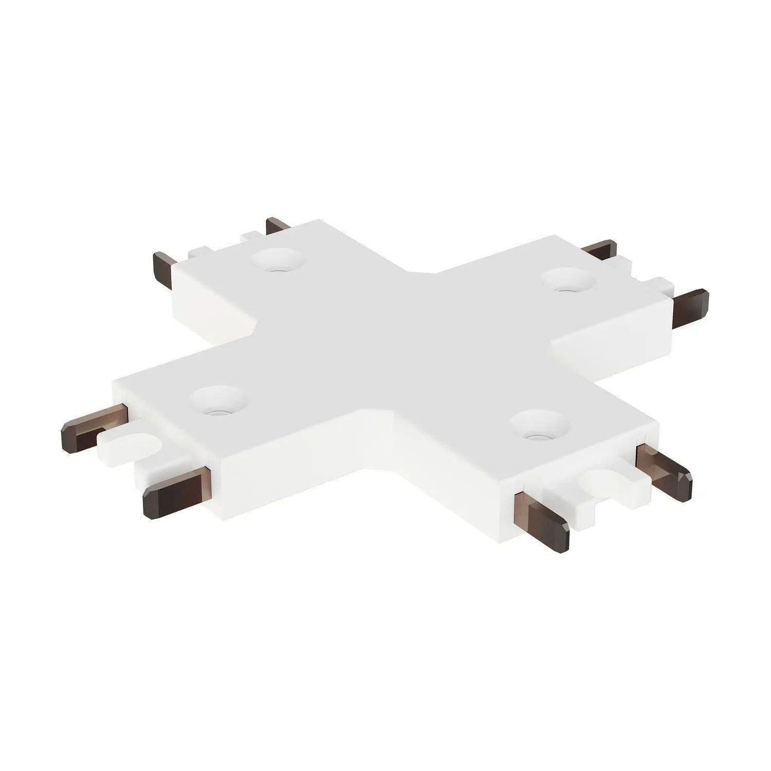 ET2 Lighting - Continuum - Track Track 4-way X Connector - ETMSC90-4XW-WT - Canada Light Shop