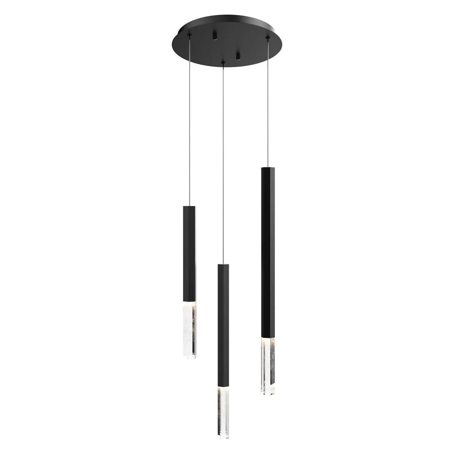 ET2 Lighting - Diaphane LED Multi-Light Pendant - E11023-95BK - Canada Light Shop