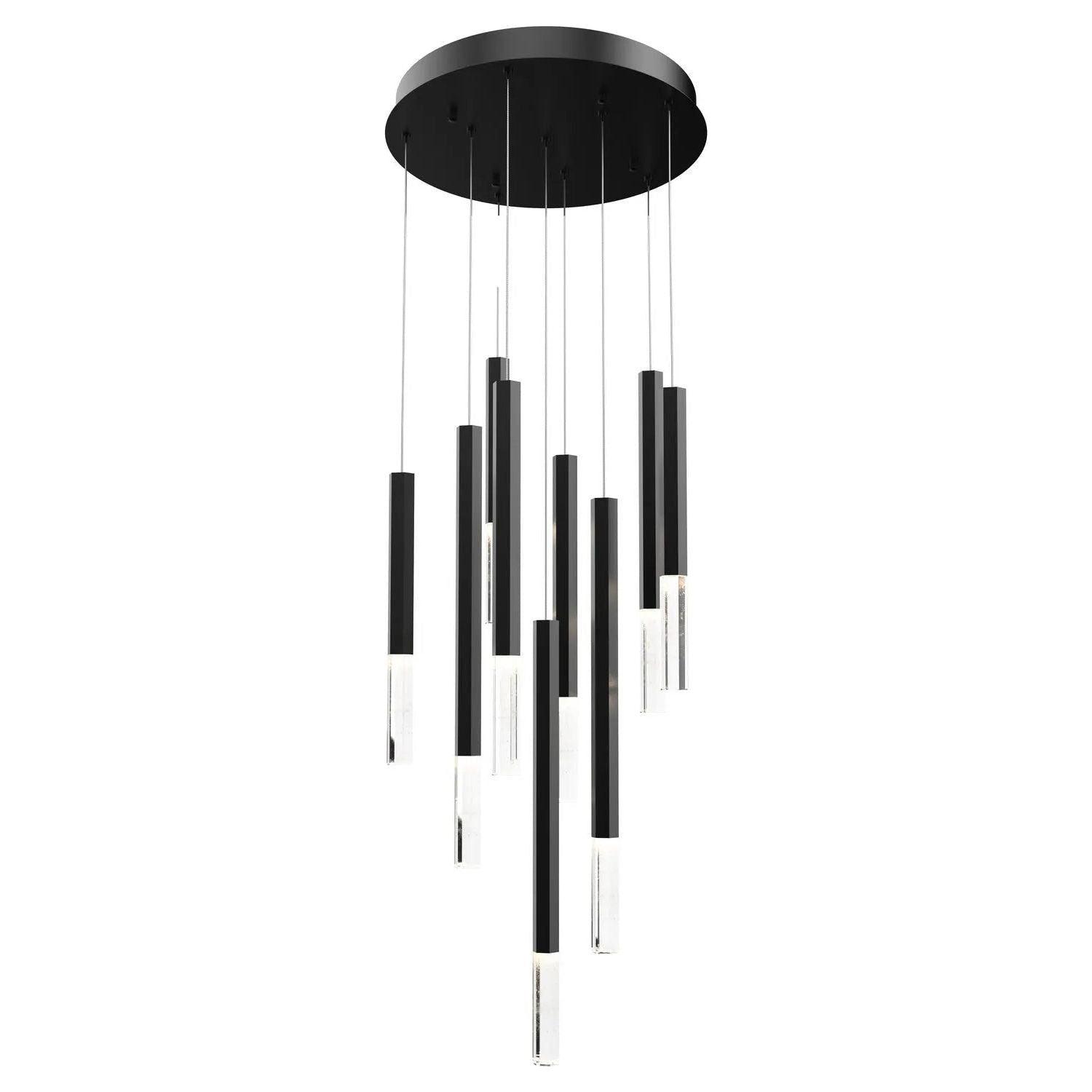 ET2 Lighting - Diaphane LED Multi-Light Pendant - E11029-95BK - Canada Light Shop