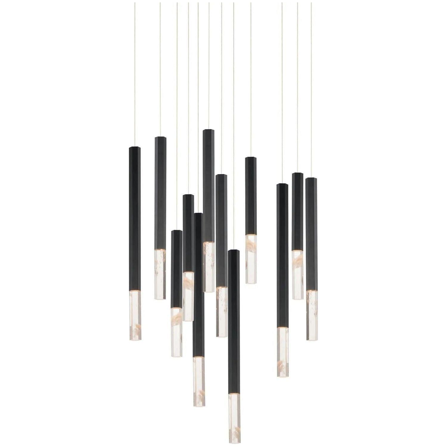 ET2 Lighting - Diaphane LED Multi-Light Pendant - E11032-95BK - Canada Light Shop