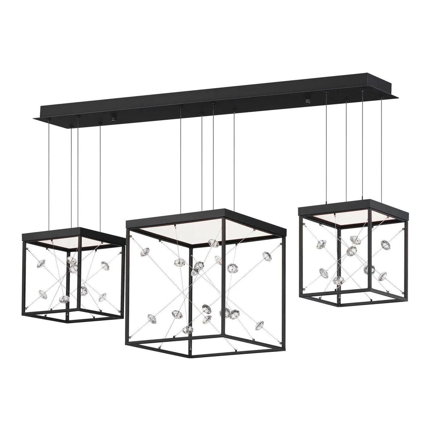 ET2 Lighting - Entanglement LED Linear Pendant - E21253-20BK - Canada Light Shop