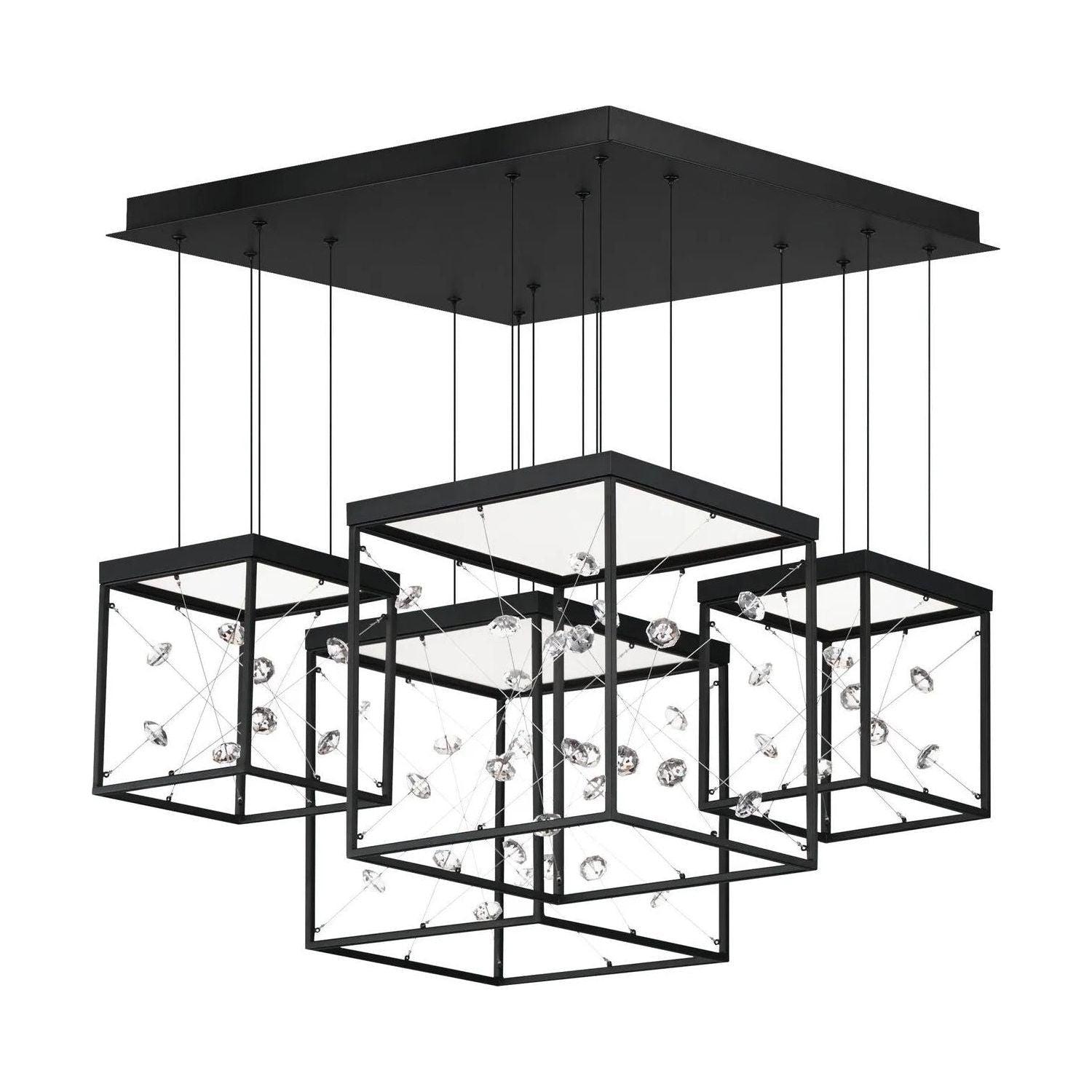ET2 Lighting - Entanglement LED Multi-Light Pendant - E21254-20BK - Canada Light Shop