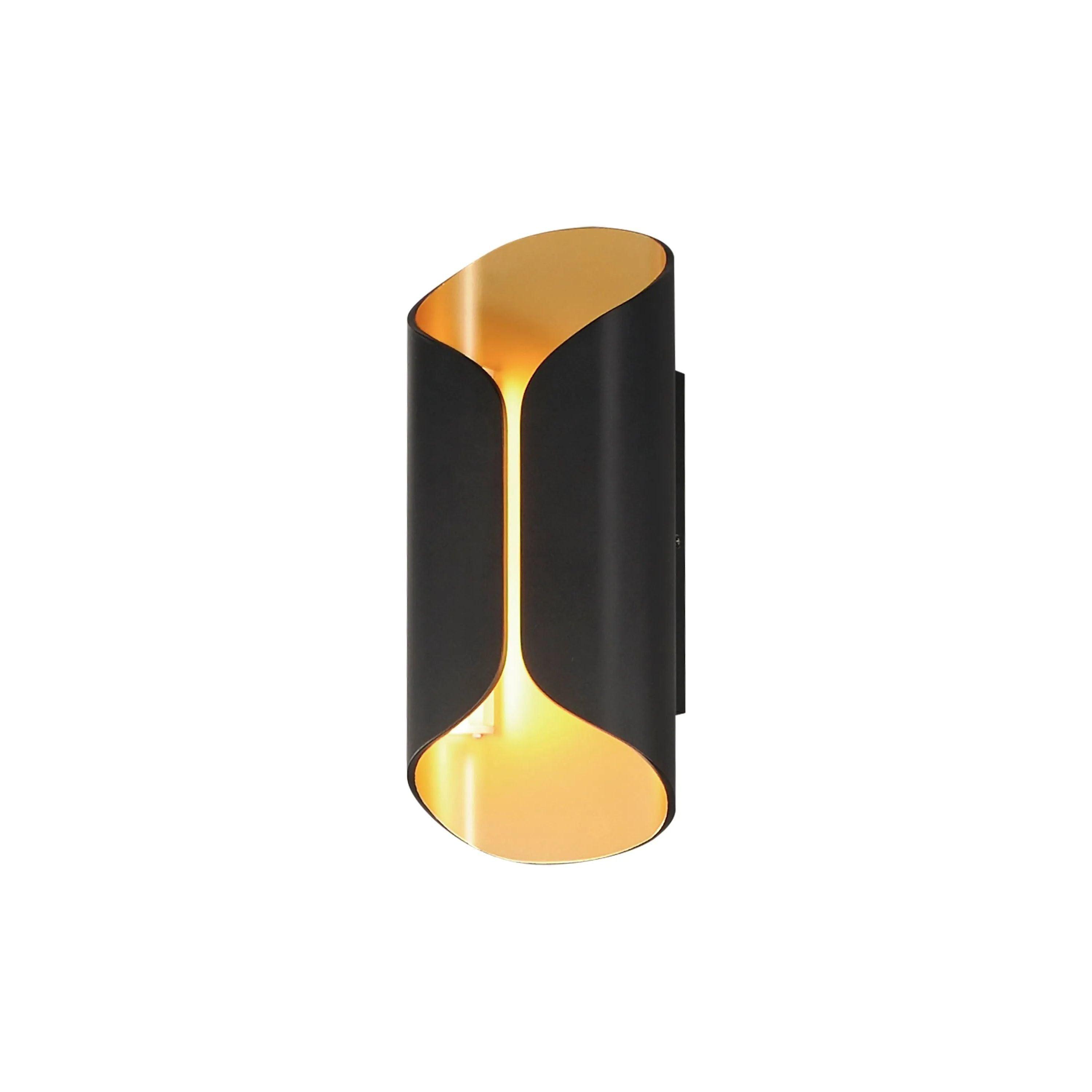 ET2 Lighting - Folio LED Outdoor Wall Sconce - E30152-BKGLD - Canada Light Shop