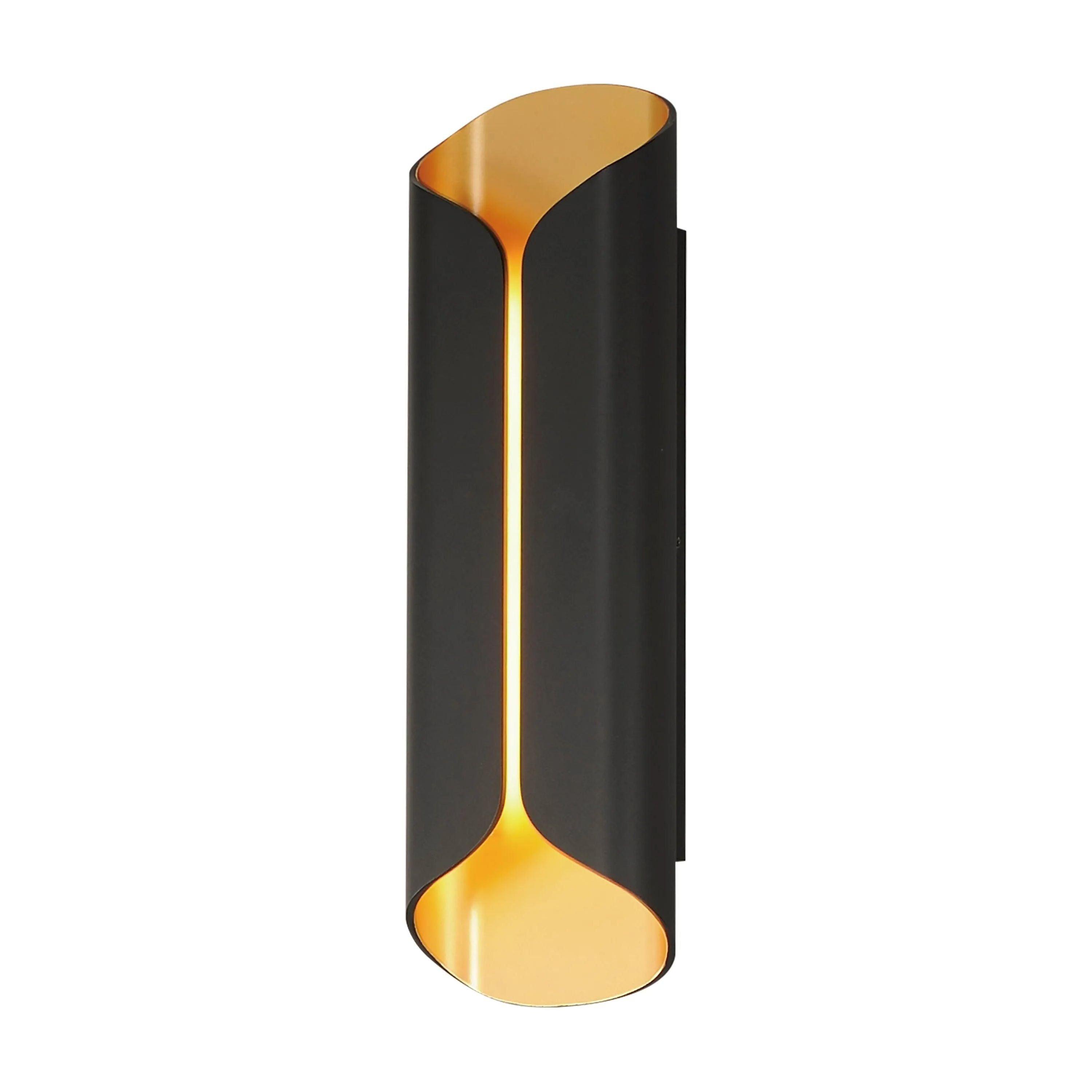 ET2 Lighting - Folio LED Outdoor Wall Sconce - E30156-BKGLD - Canada Light Shop
