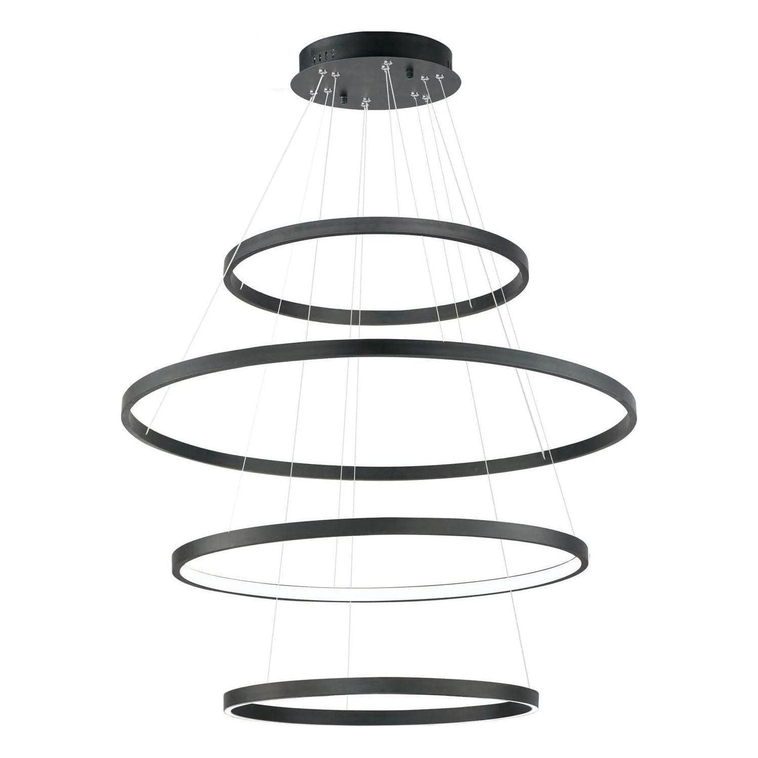 ET2 Lighting - Groove 5-Tier LED Pendant - E22729-BK - Canada Light Shop