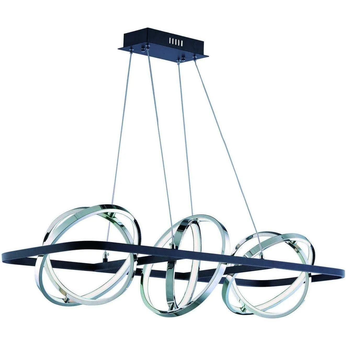 ET2 Lighting - Gyro II LED Linear Pendant - E24788-BKPC - Canada Light Shop