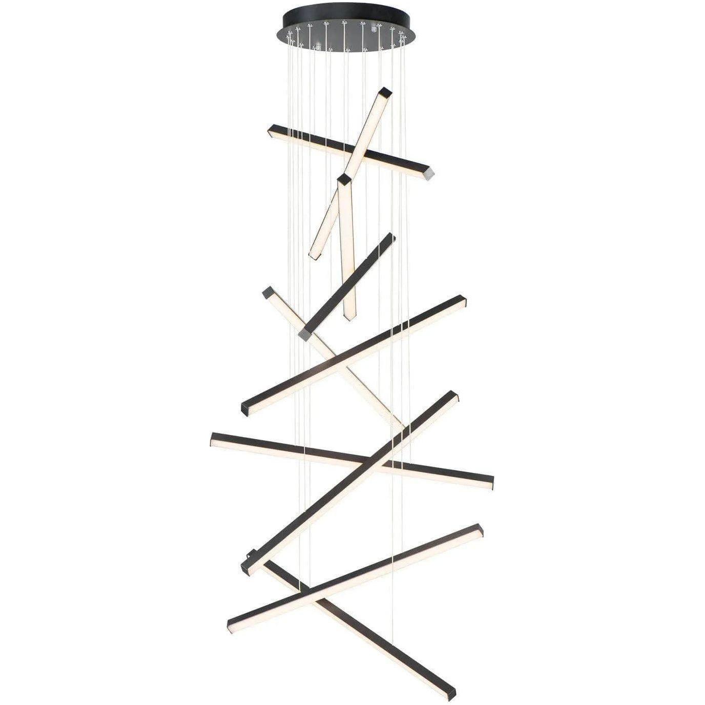 ET2 Lighting - Hover LED Stacked Multi Pendant - E21378-BK - Canada Light Shop