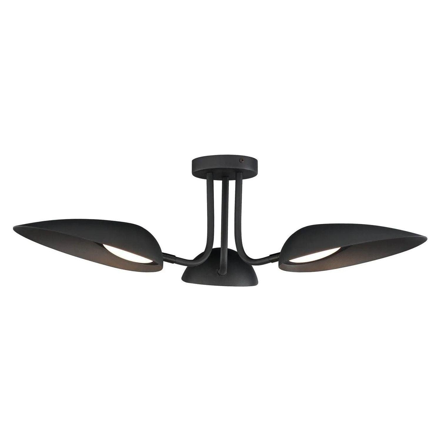ET2 Lighting - Marsh LED Semi-Flush Mount - E24094-BK - Canada Light Shop
