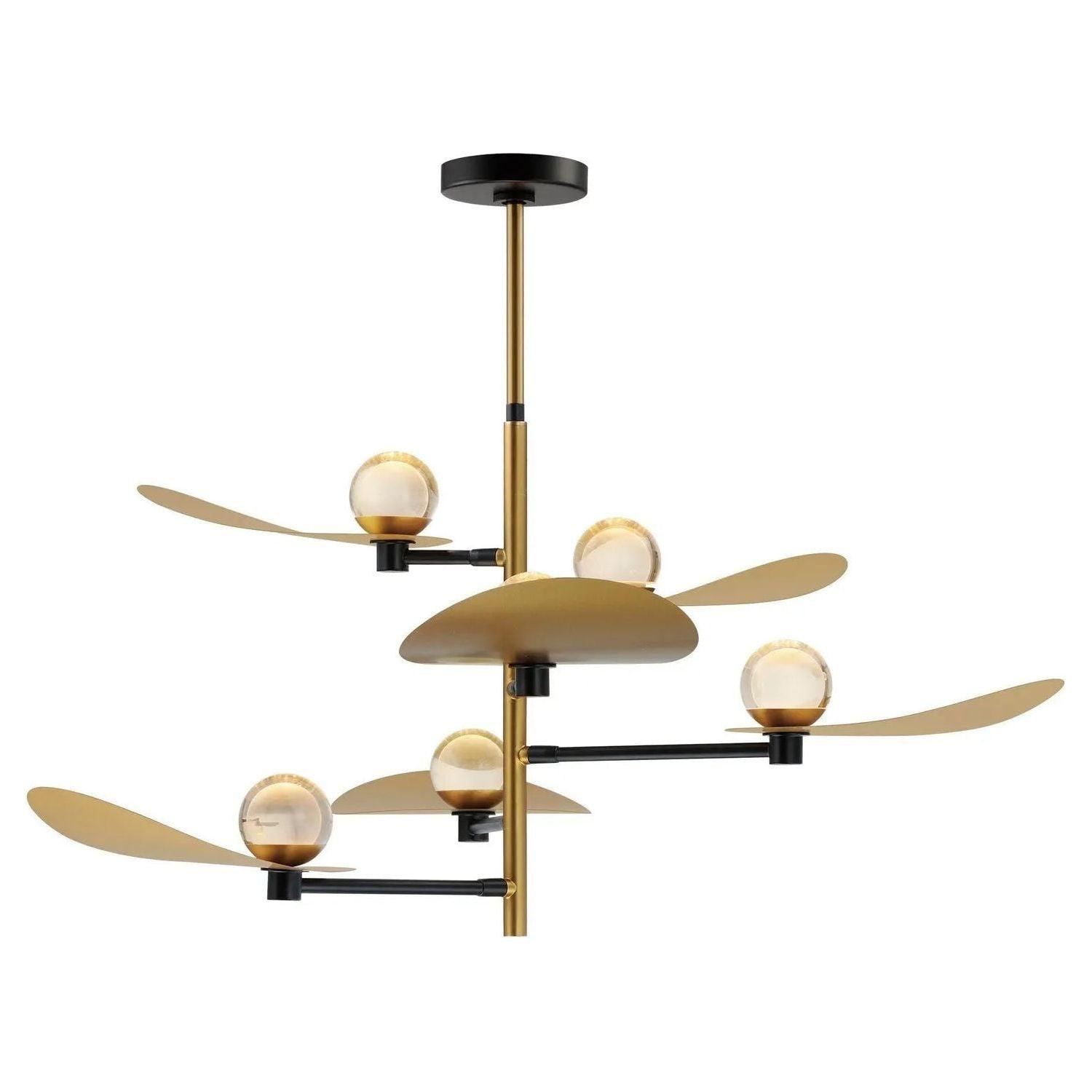 ET2 Lighting - Pearl LED Chandelier - E24075-BKNAB - Canada Light Shop