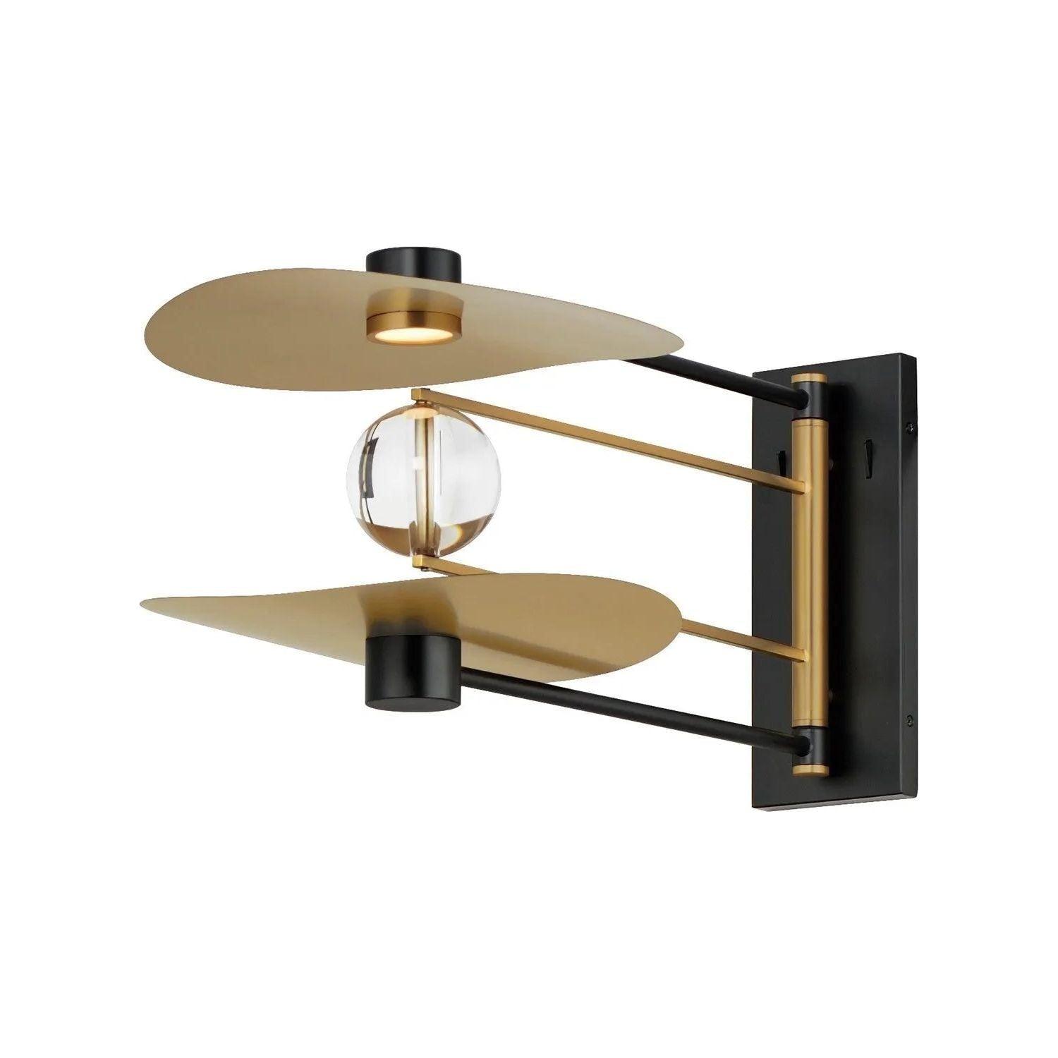 ET2 Lighting - Pearl LED Wall Sconce - E24072-BKNAB - Canada Light Shop