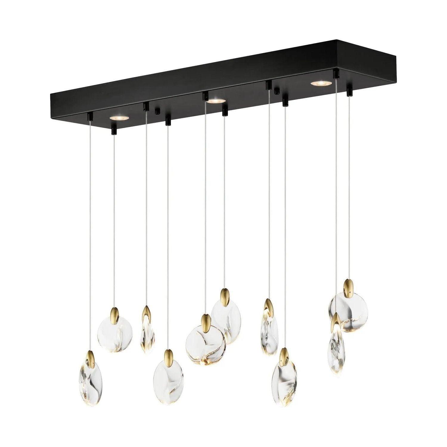 ET2 Lighting - Pebble LED Linear Pendant - E11076-122BKPG - Canada Light Shop