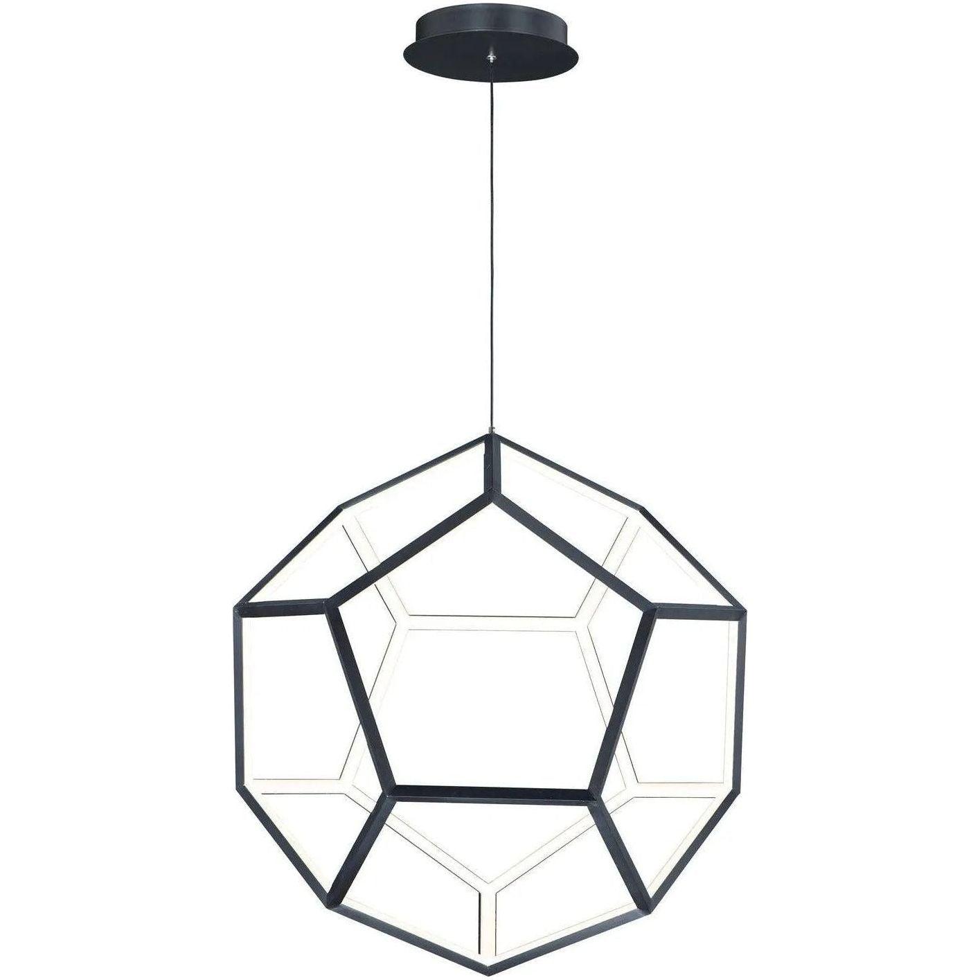 ET2 Lighting - Penta LED Pendant - E25106-BK - Canada Light Shop