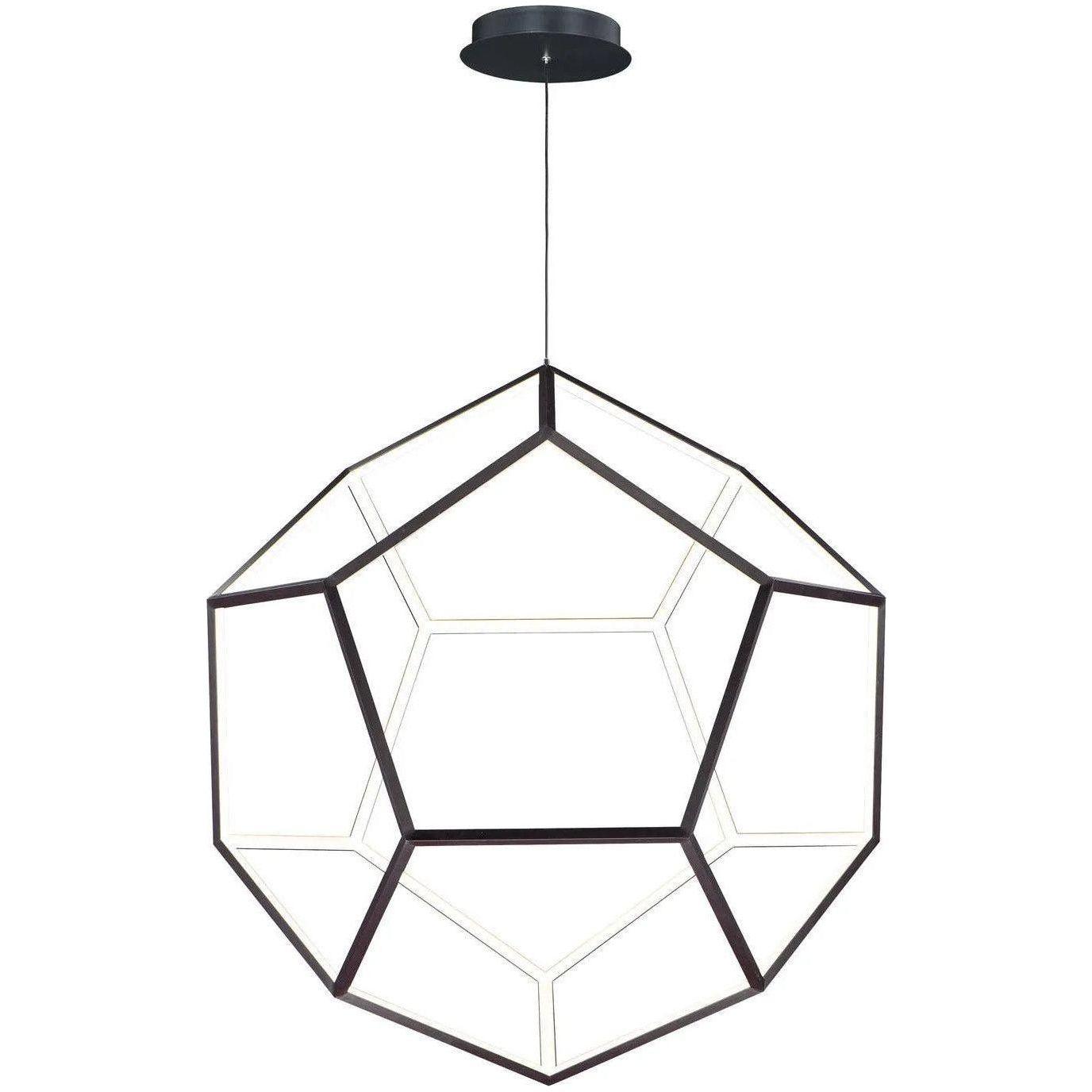 ET2 Lighting - Penta LED Pendant - E25108-BK - Canada Light Shop
