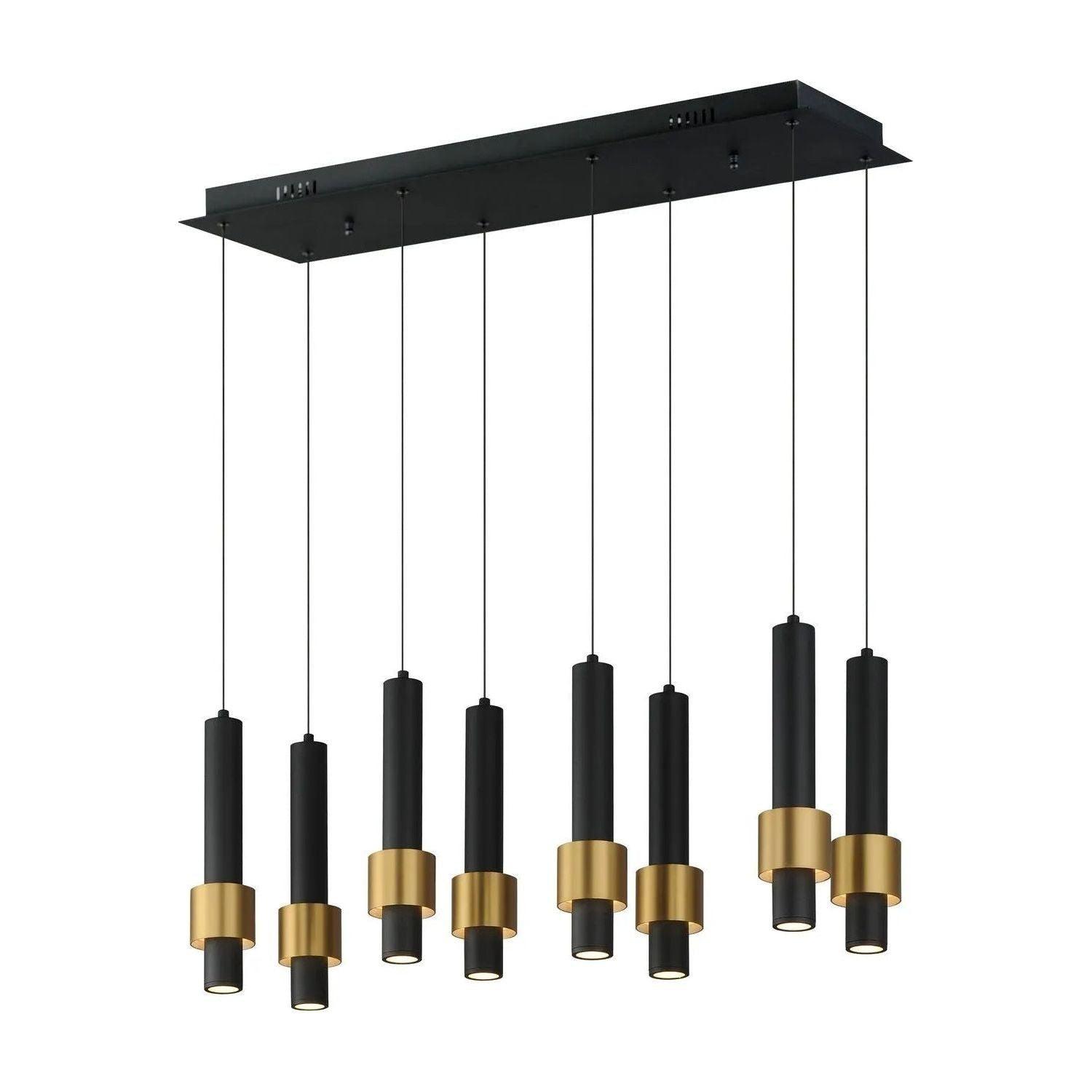 ET2 Lighting - Reveal LED Linear Pendant - E24758-BKGLD - Canada Light Shop