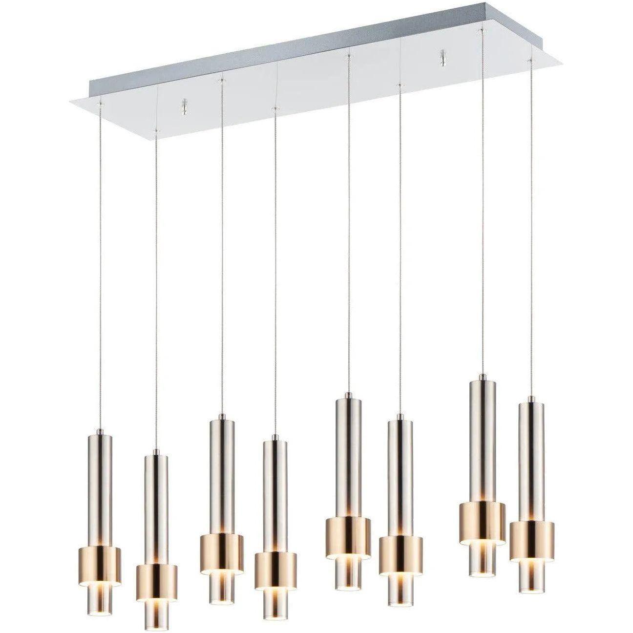 ET2 Lighting - Reveal LED Linear Pendant - E24758-BKGLD - Canada Light Shop