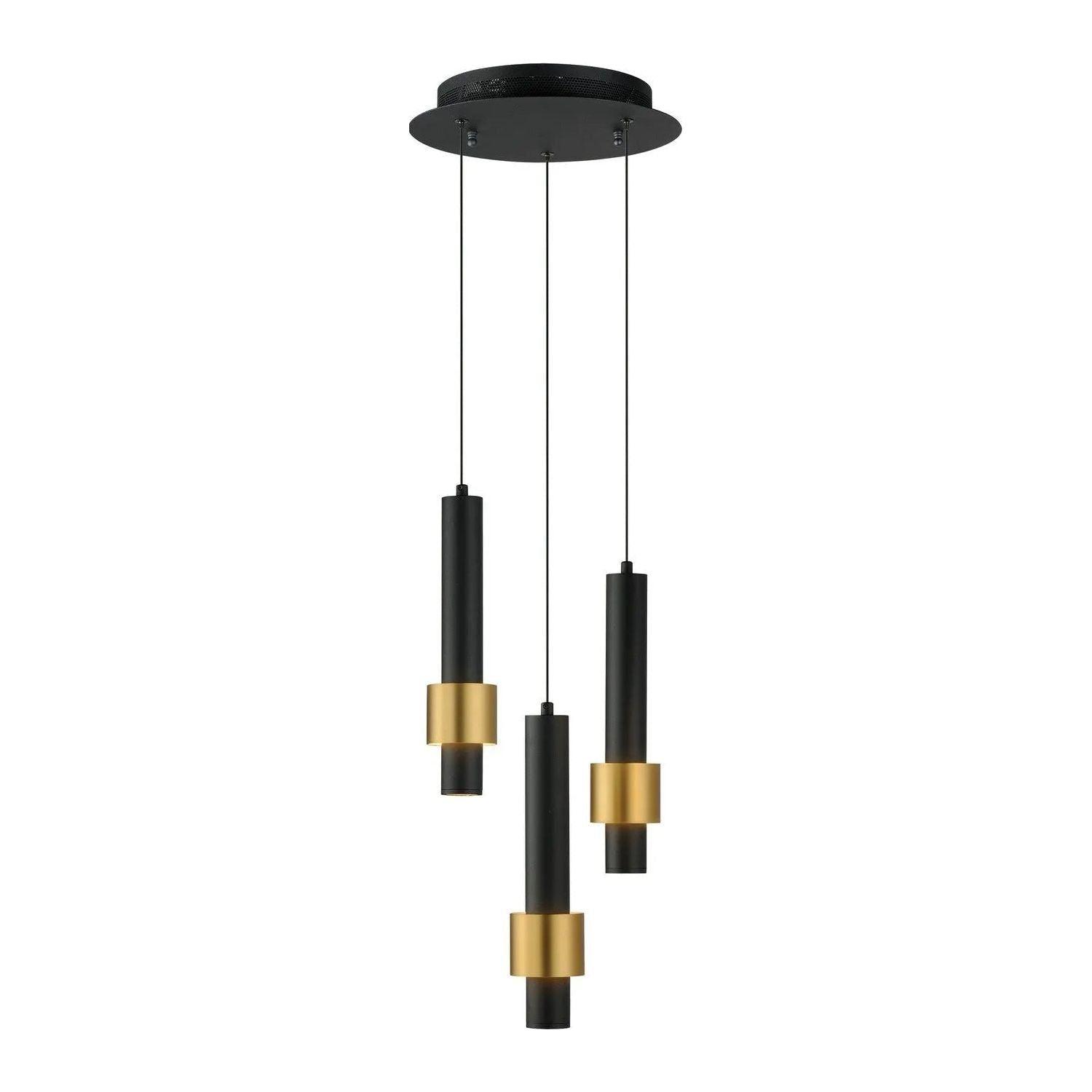 ET2 Lighting - Reveal LED Mini Pendant - E24753-BKGLD - Canada Light Shop