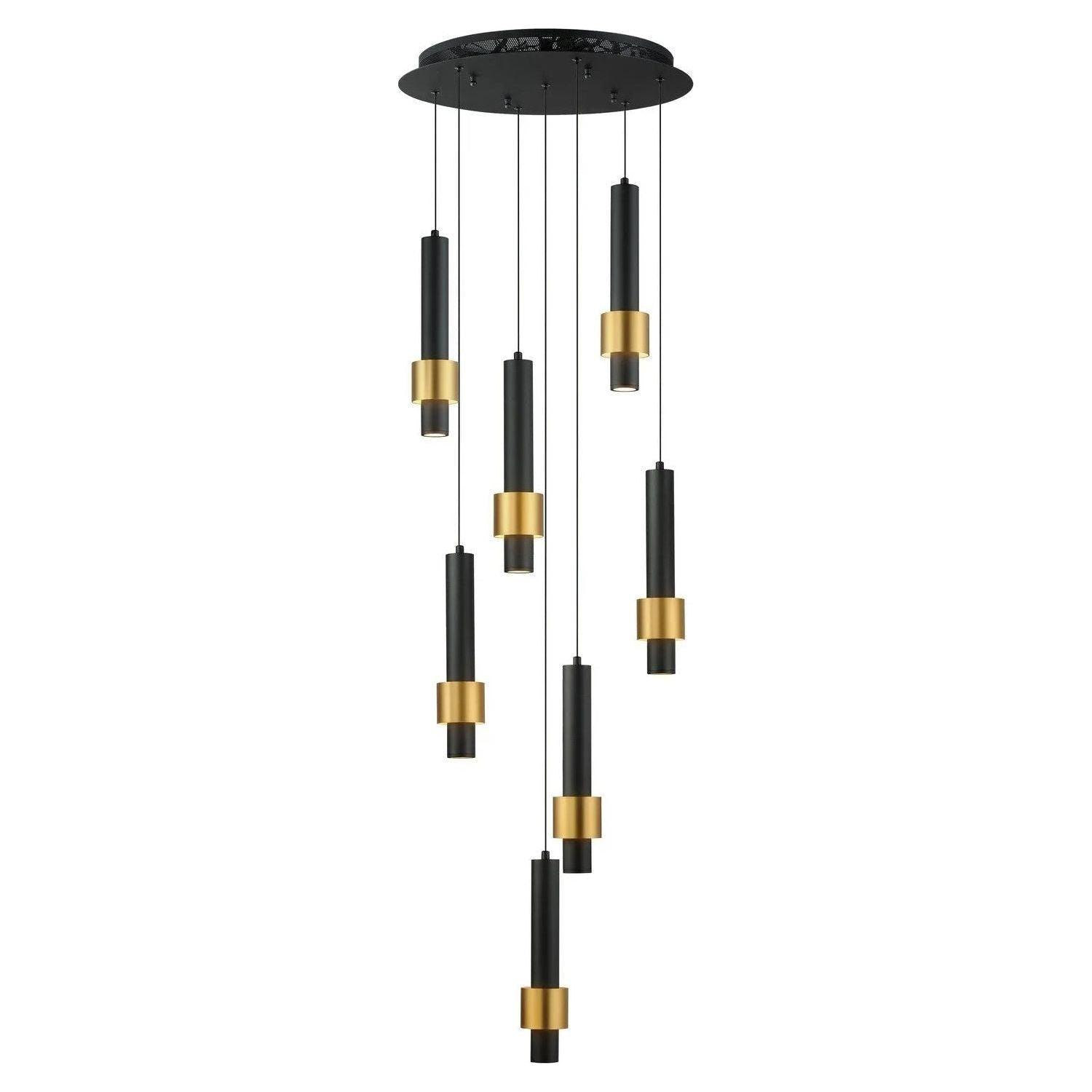 ET2 Lighting - Reveal LED Mini Pendant - E24757-BKGLD - Canada Light Shop