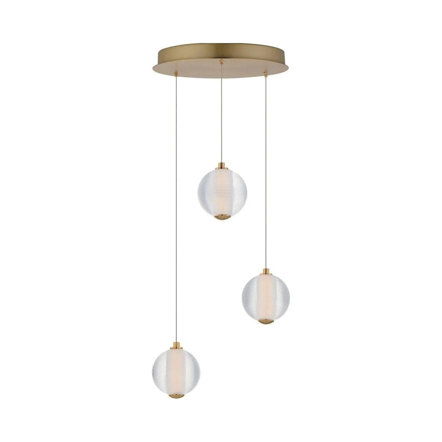 ET2 Lighting - Rhythm LED Multi-Light Pendant - E24643-144GLD - Canada Light Shop
