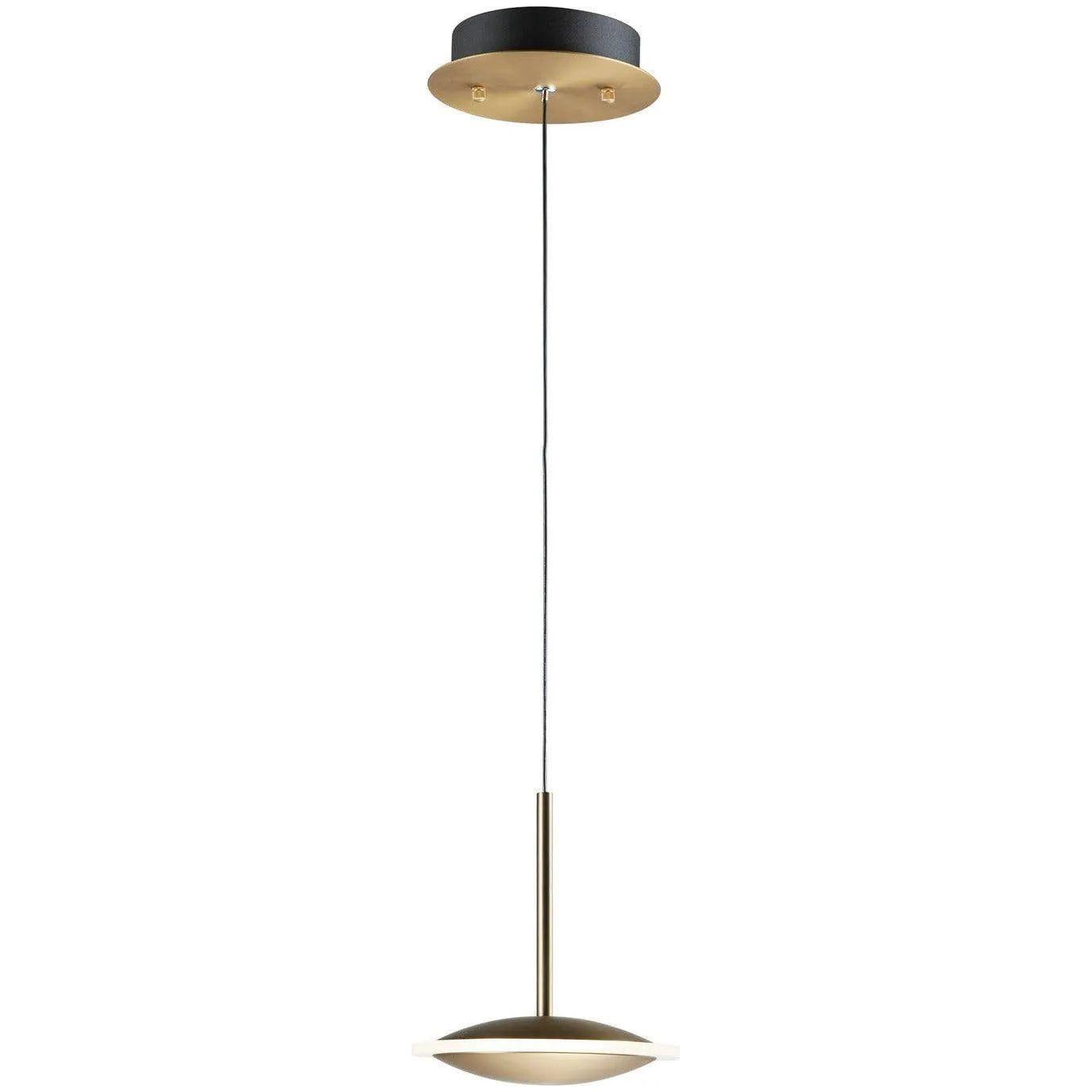 ET2 Lighting - Saucer LED Mini Pendant - E21541-90BKGLD - Canada Light Shop