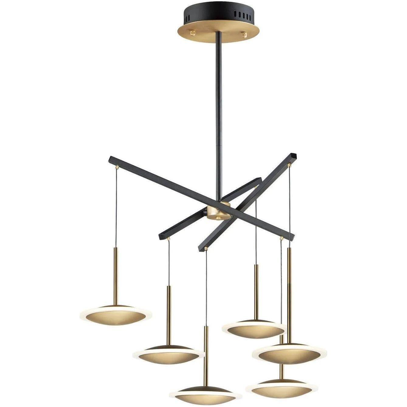 ET2 Lighting - Saucer LED Pendant - E21546-90BKGLD - Canada Light Shop