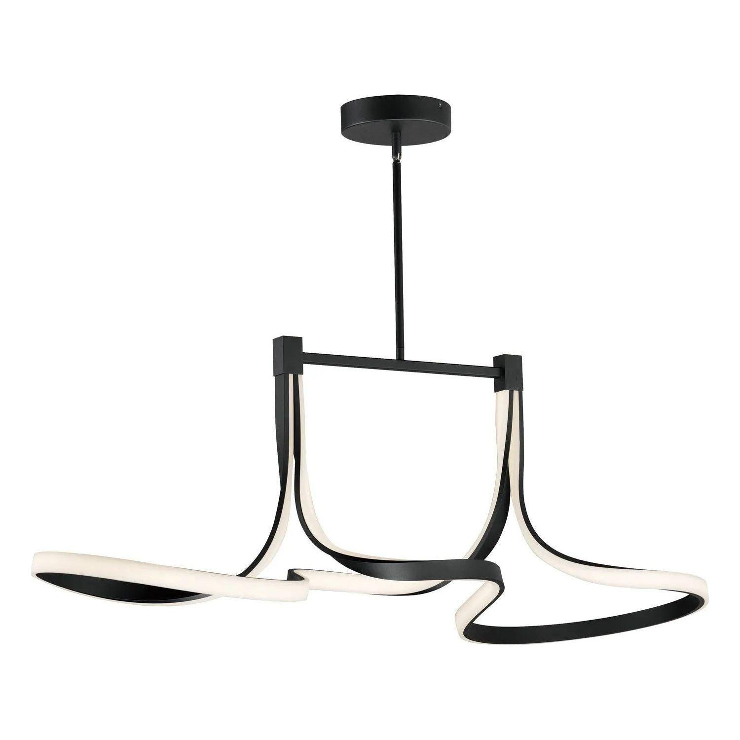 ET2 Lighting - Serpentine LED Linear Pendant - E30666-BK - Canada Light Shop