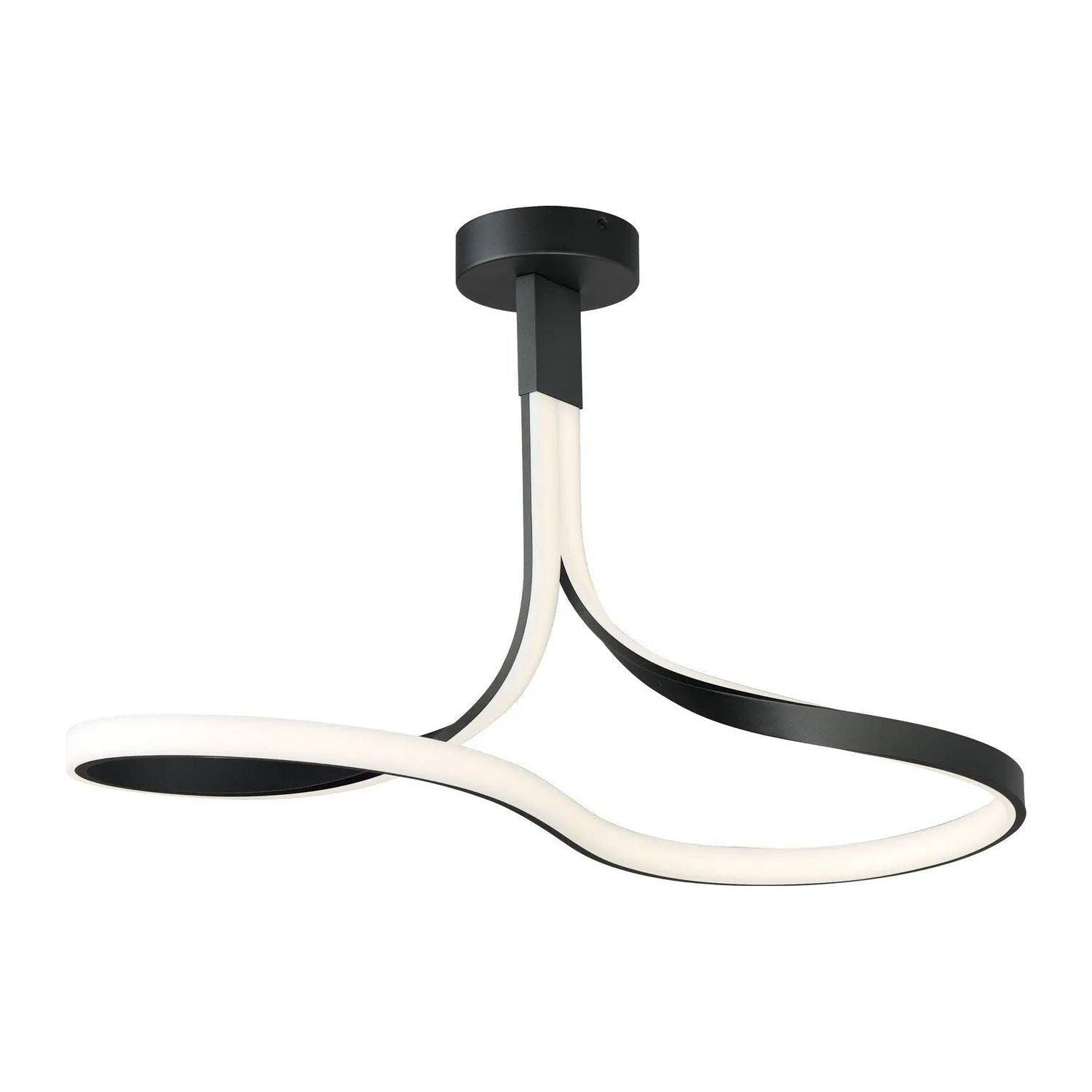 ET2 Lighting - Serpentine LED Semi-Flush Mount - E30660-BK - Canada Light Shop
