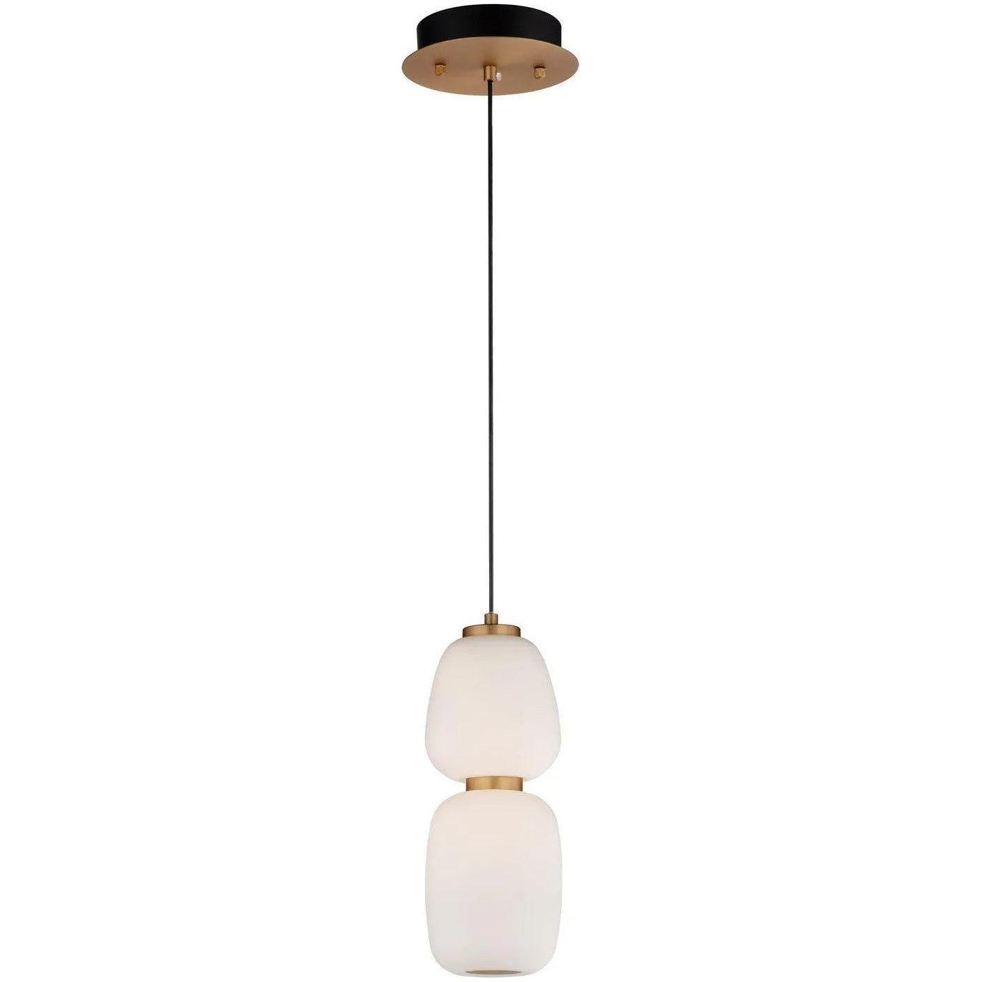 ET2 Lighting - Soji LED Stacked Pendant - E25066-92BKGLD - Canada Light Shop